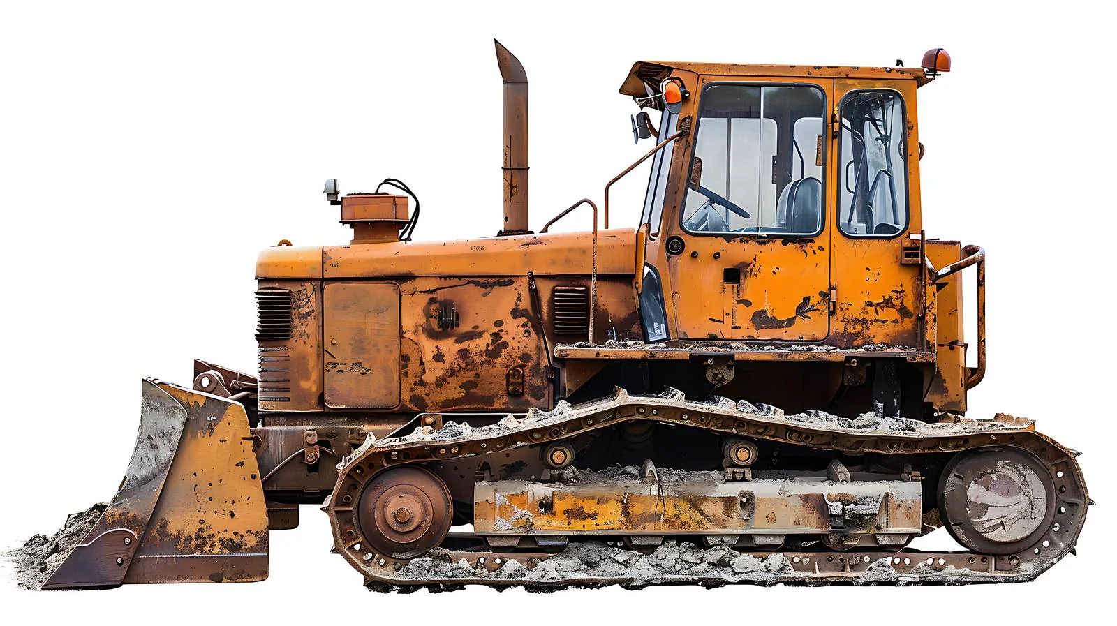 Mini Bulldozer on White Background — free download from Dotvec