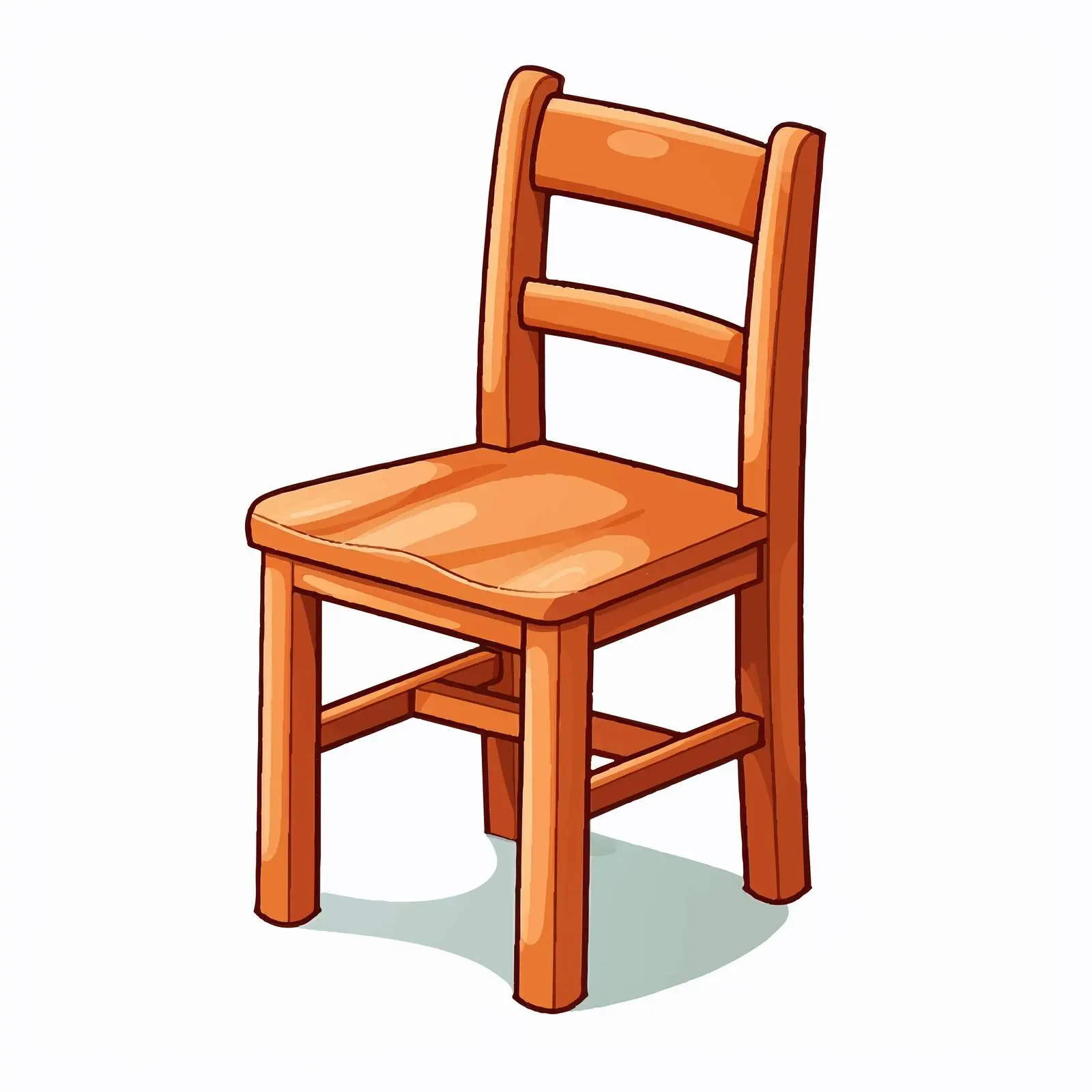 Small Vector Chair Illustration on White Background — free download from Dotvec