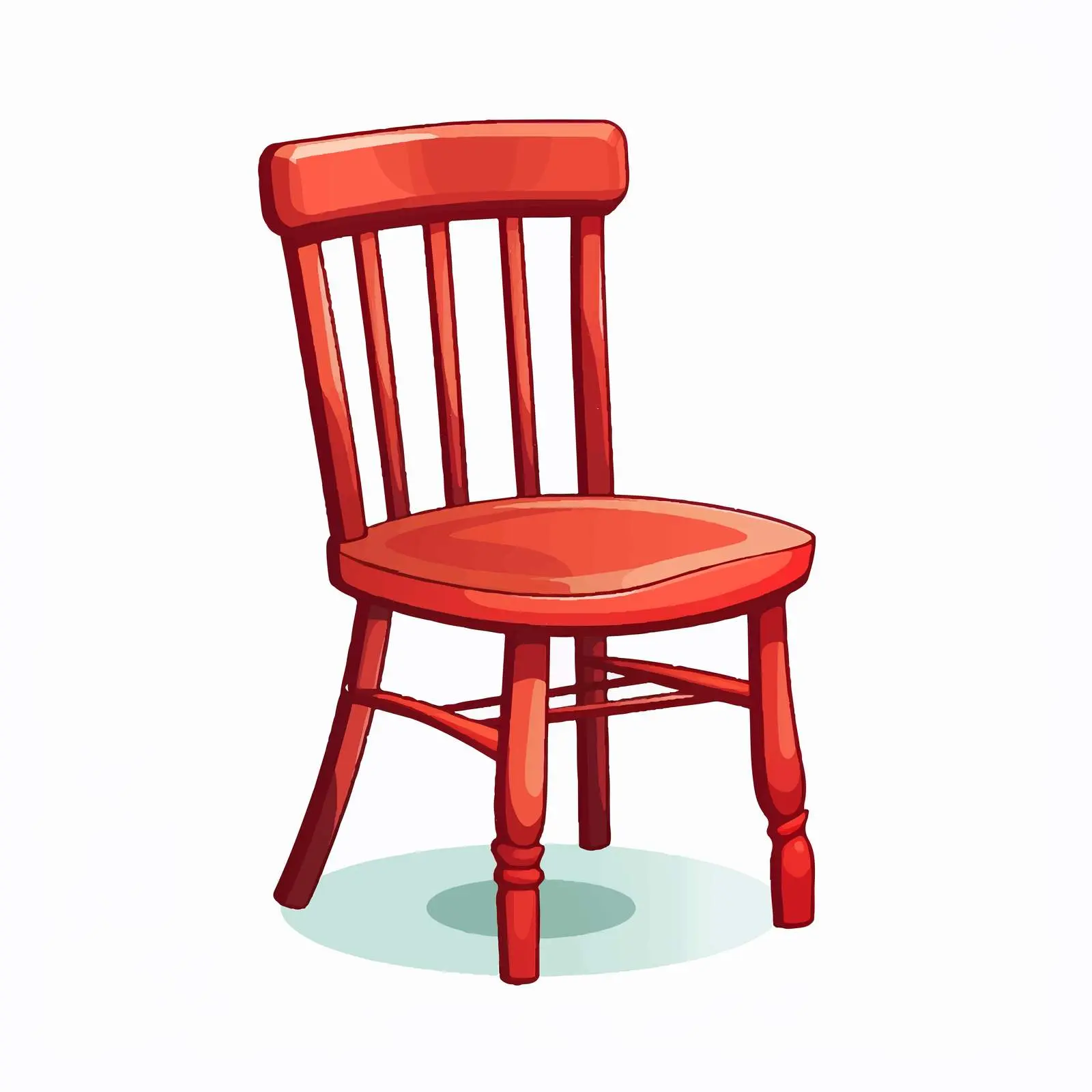 Small Chair Vector Illustration on White Background — free download from Dotvec