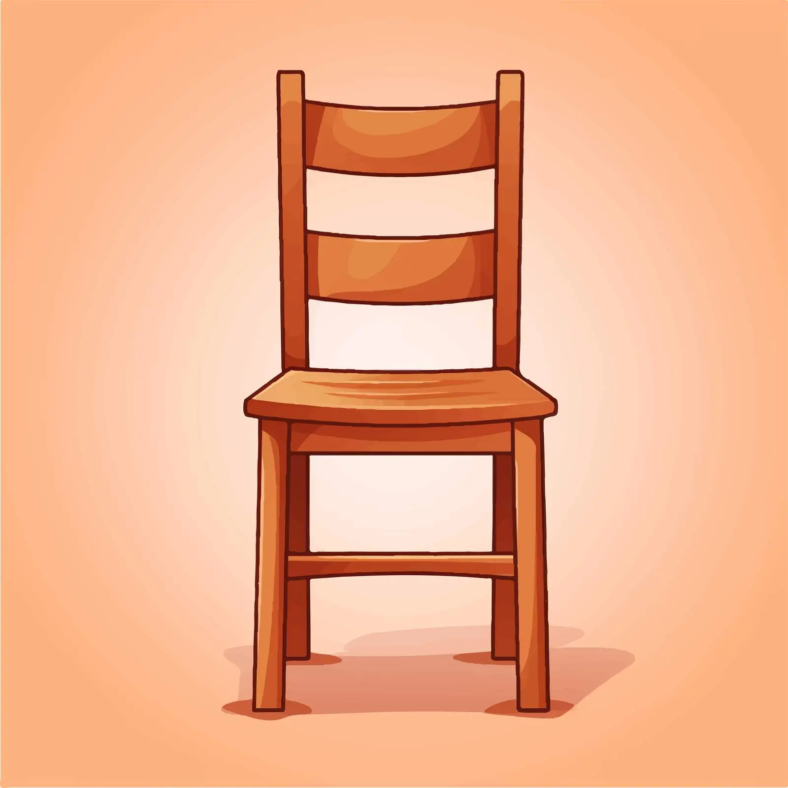 Small Chair Vector Illustration on White Background — free download from Dotvec