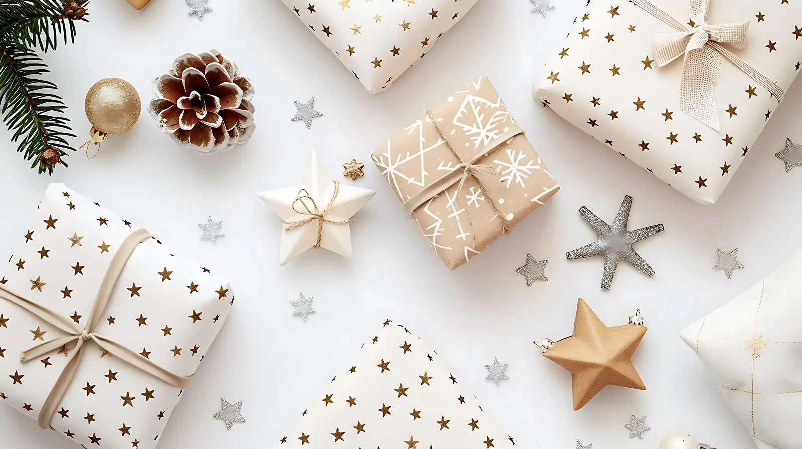 Festive Christmas and New Year Gift Box Display – free seasonal theme image from Dotvec