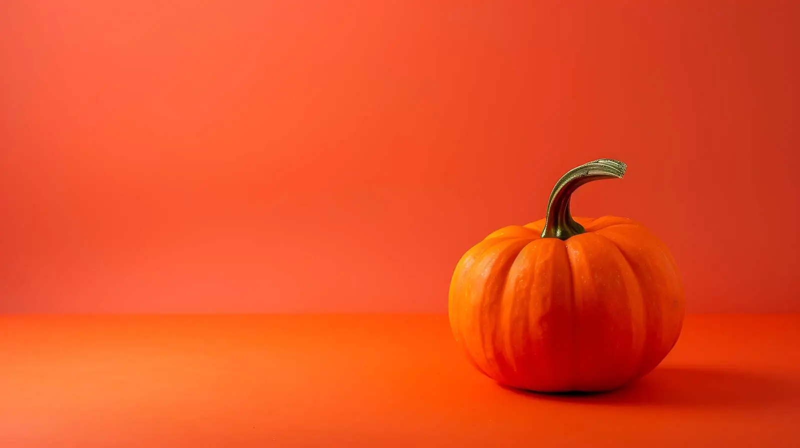 Decorative Pumpkin on Red Orange Autumn Background — free download from Dotvec