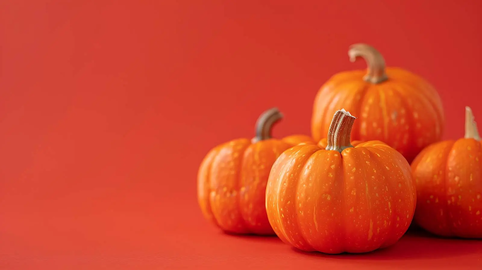 Small Decorative Pumpkins on Autumn Background — free download from Dotvec