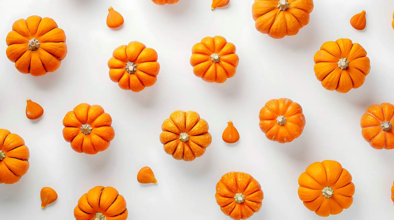 Decorative Pumpkins on White Background in Autumn – free porch image from Dotvec