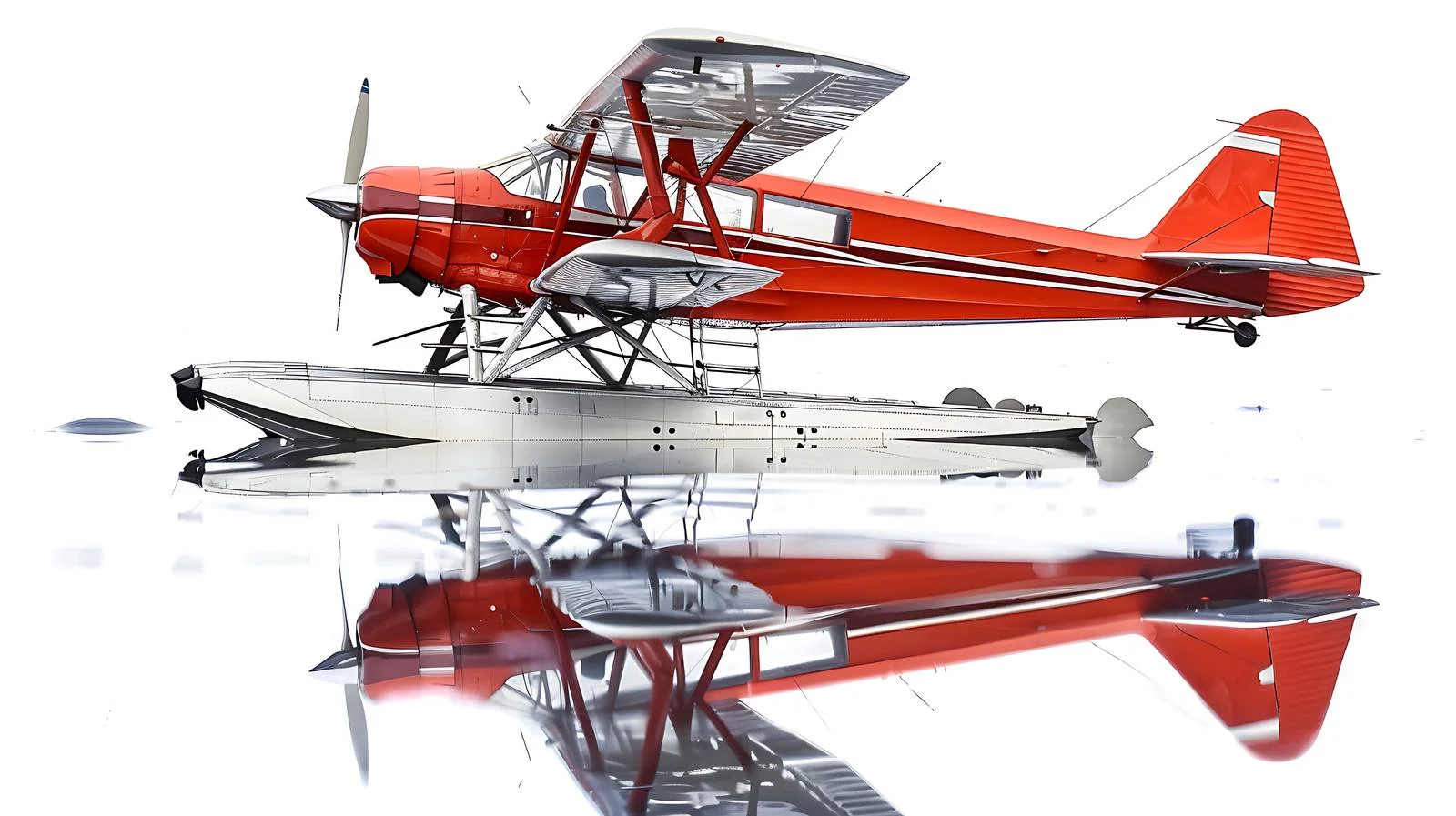 Floatplane preparing for takeoff on serene Minnesota — free download from Dotvec