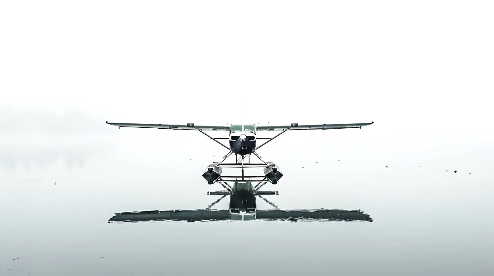 Floatplane prepares for takeoff on peaceful Minnesota — free download from Dotvec