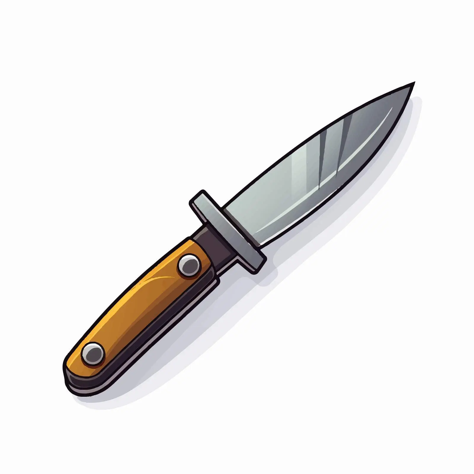Small Knife Vector Illustration on White Background – free knife design image from Dotvec