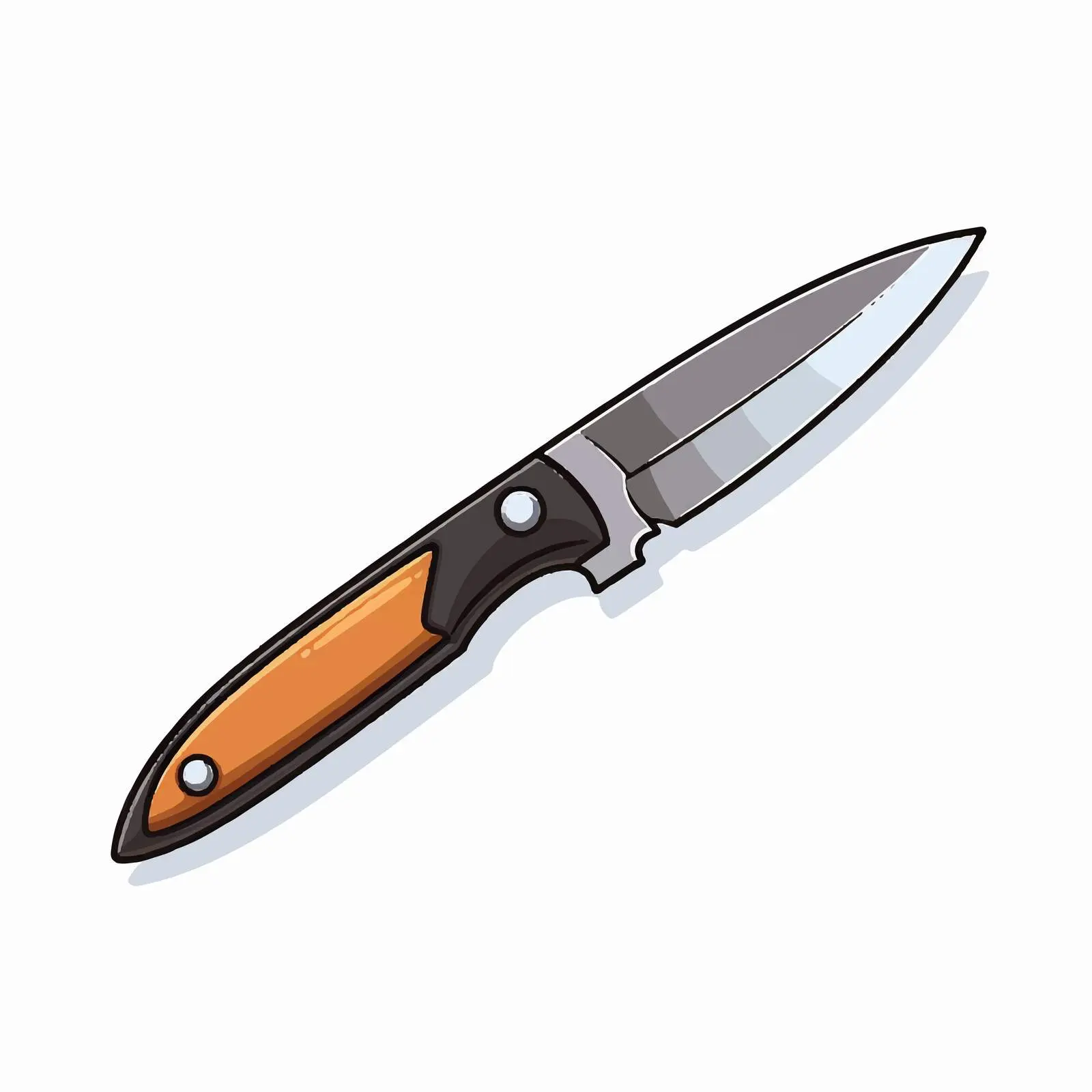 Small Knife Vector Illustration on White Background – free knife design image from Dotvec