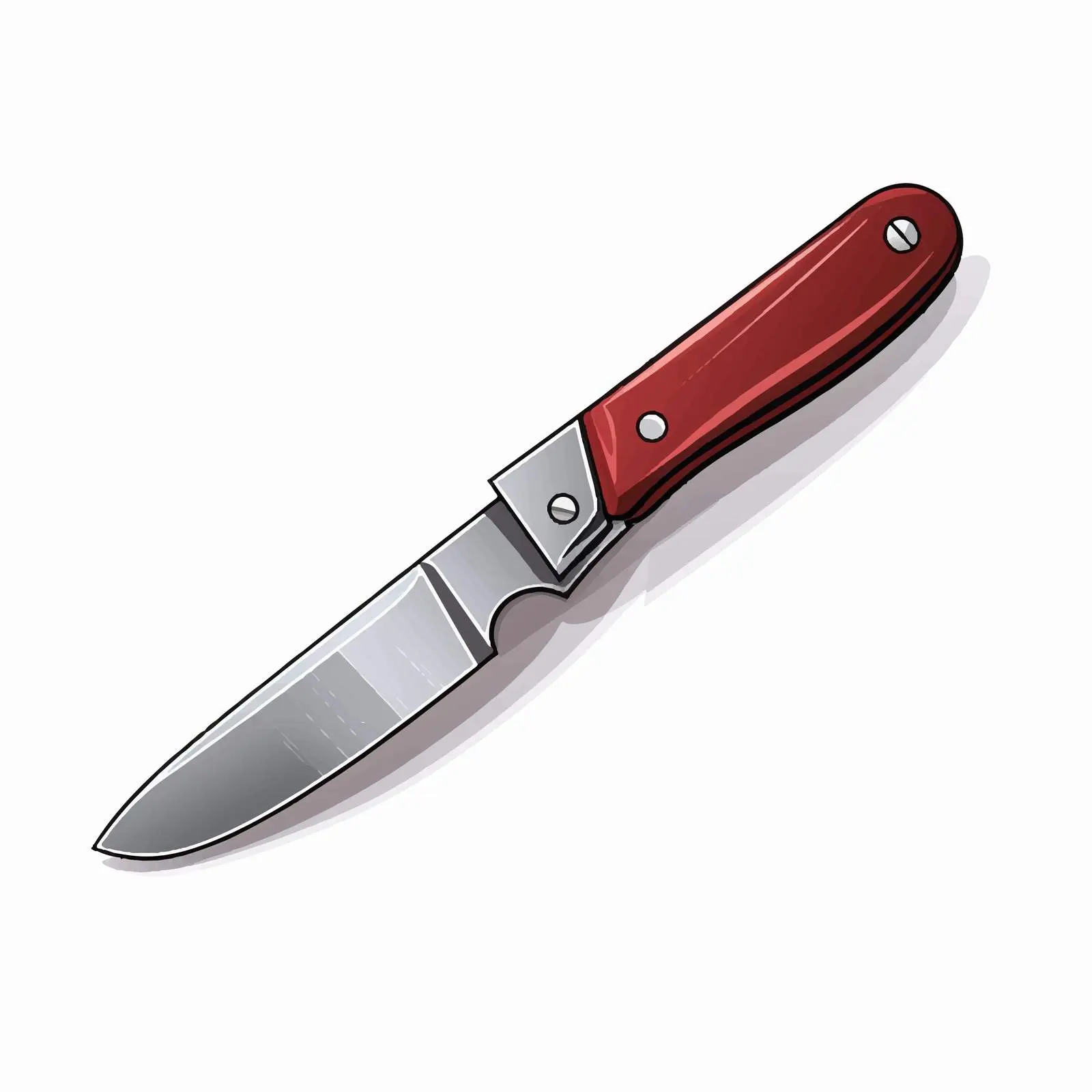 Small Knife Vector Illustration on White Background – free knife design image from Dotvec
