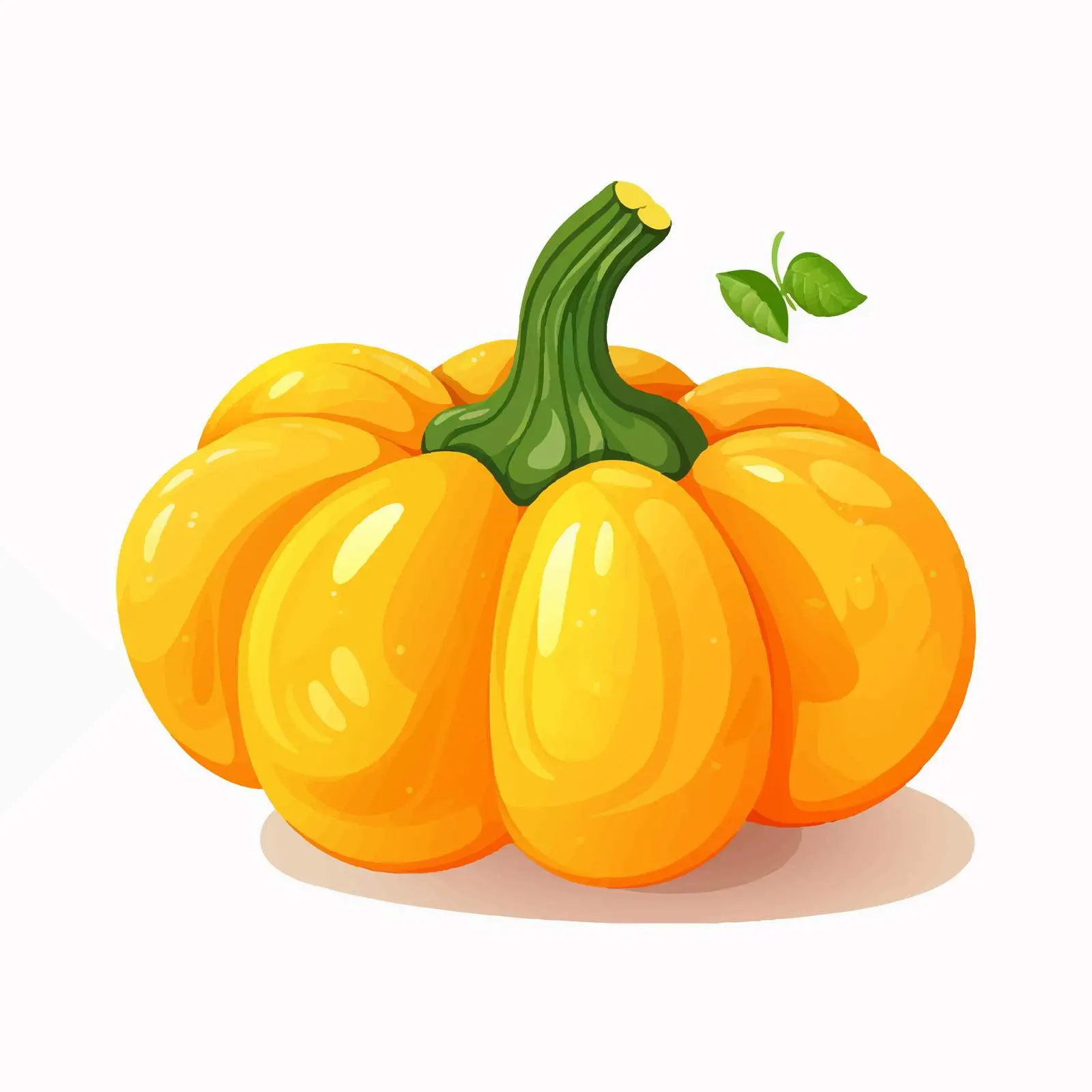 Fresh Whole Orange Pattypan Squash Vegetable — free download from Dotvec