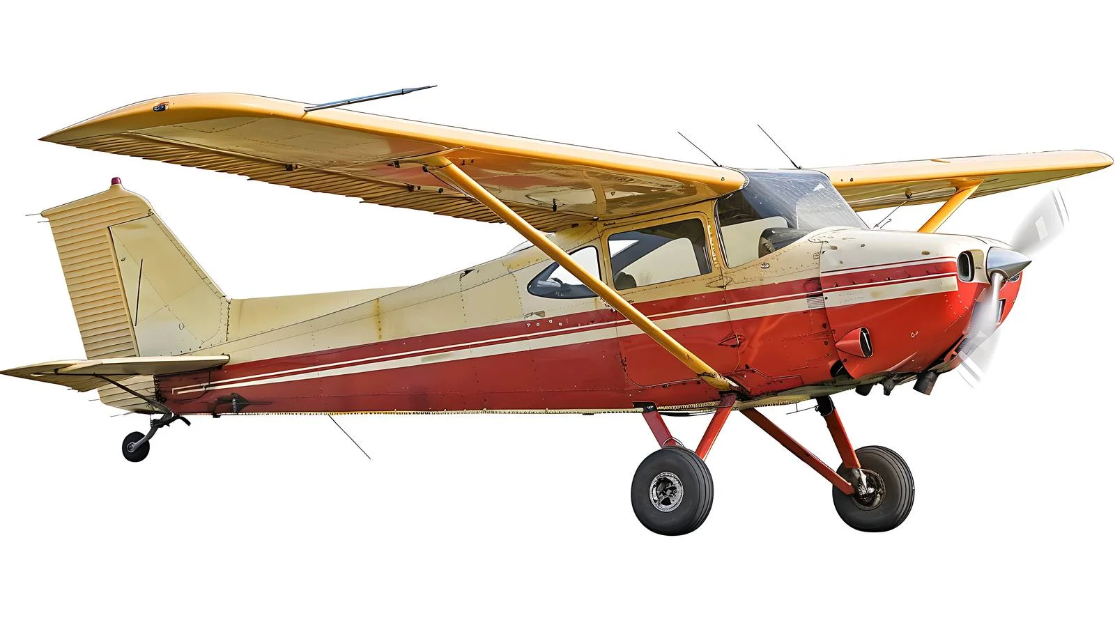 Single-engine plane taking off from airstrip — free download from Dotvec