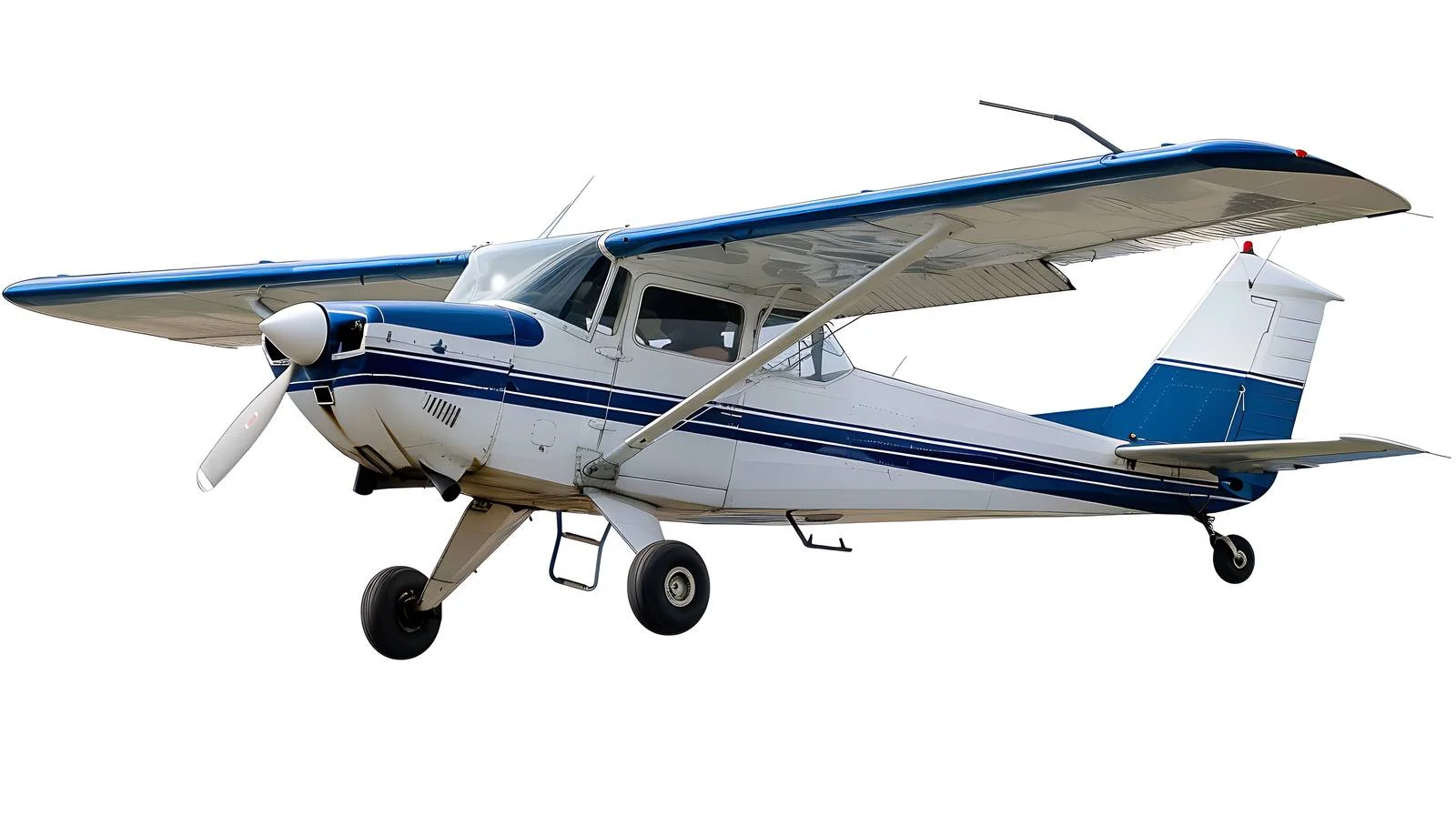 Single-engine aircraft taking off from municipal airport — free download from Dotvec