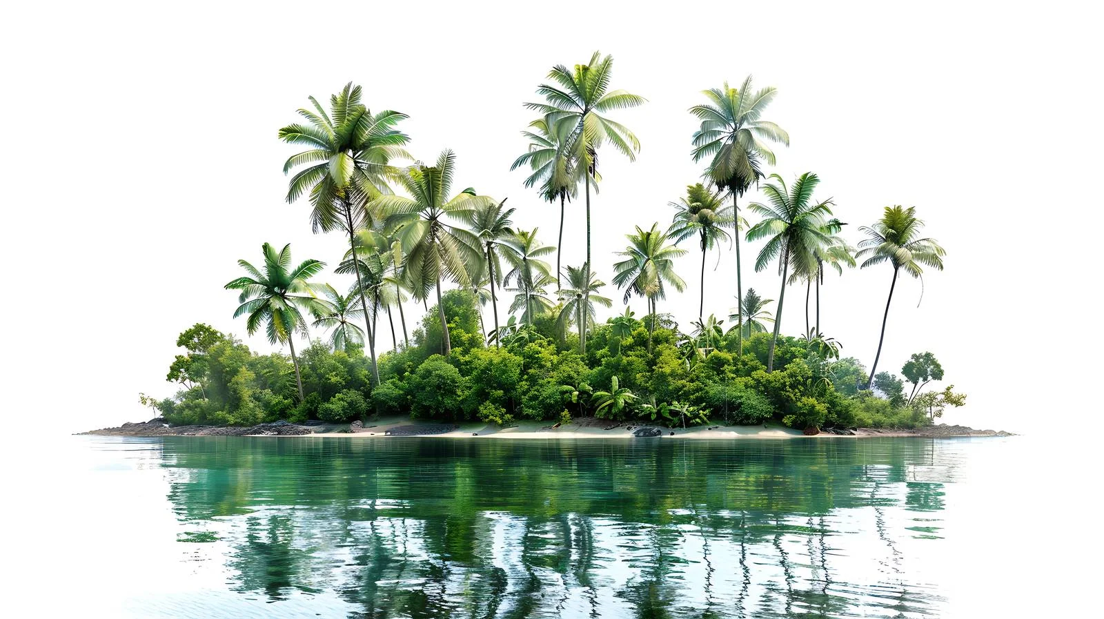 Secluded Tropical Island in Indonesia with White Beach — free download from Dotvec