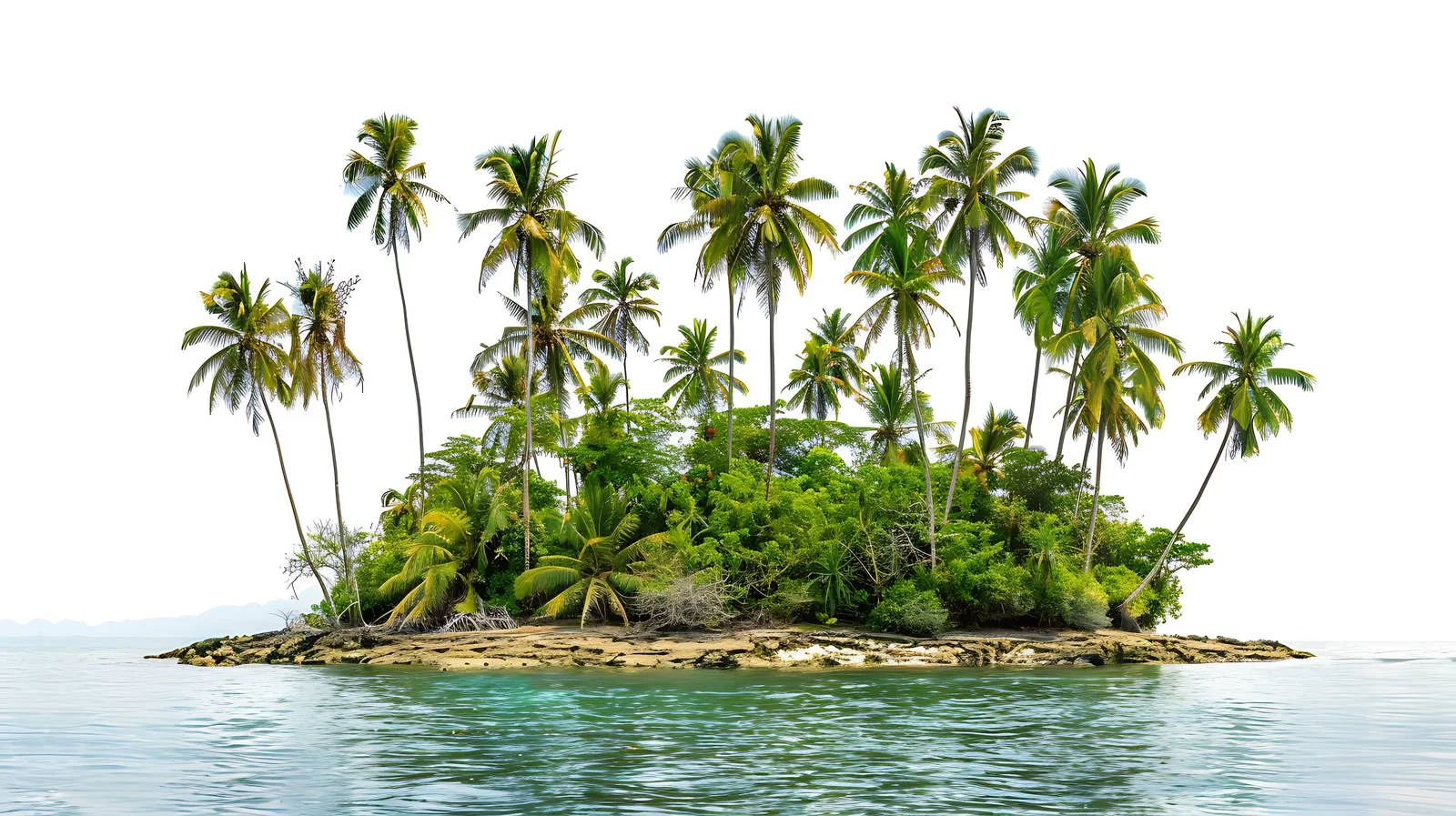 Scenic Tropical Island in Indonesia Solitary Shore — free download from Dotvec