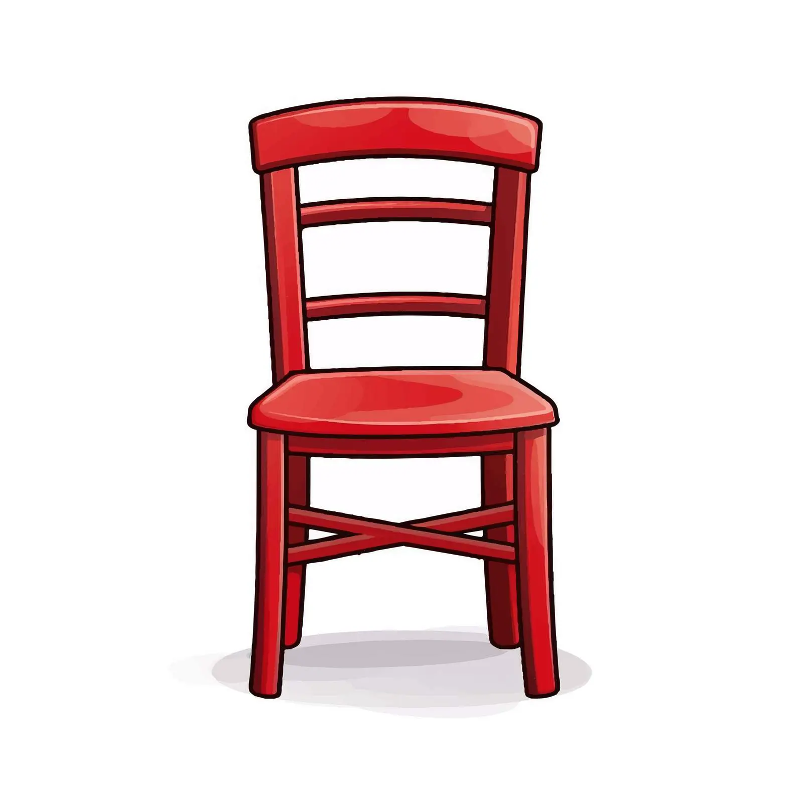 Small Chair Vector Illustration on White Background — free download from Dotvec