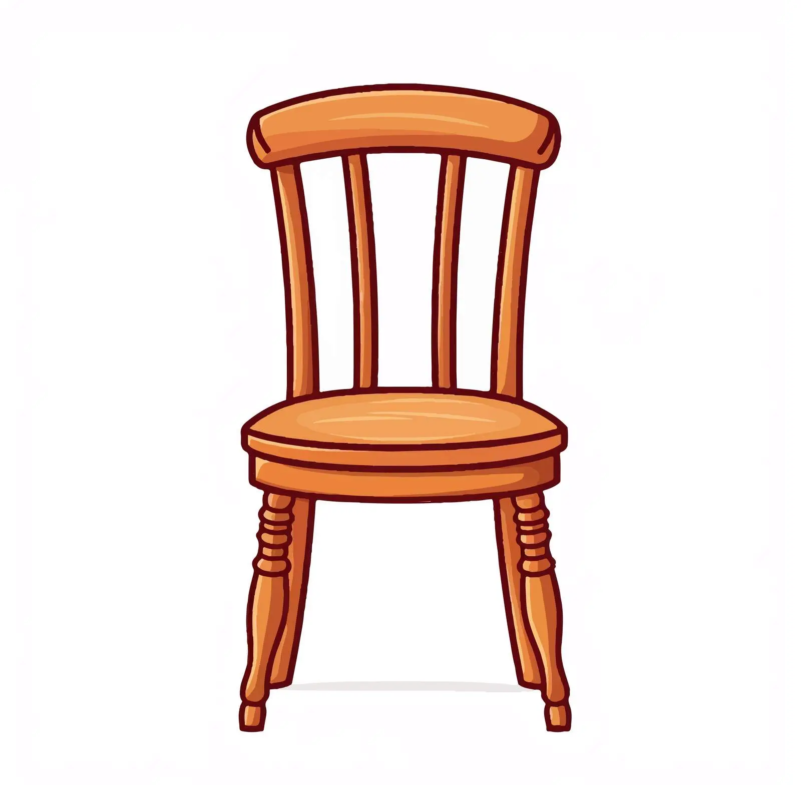 Small Chair Vector Illustration on White Background — free download from Dotvec