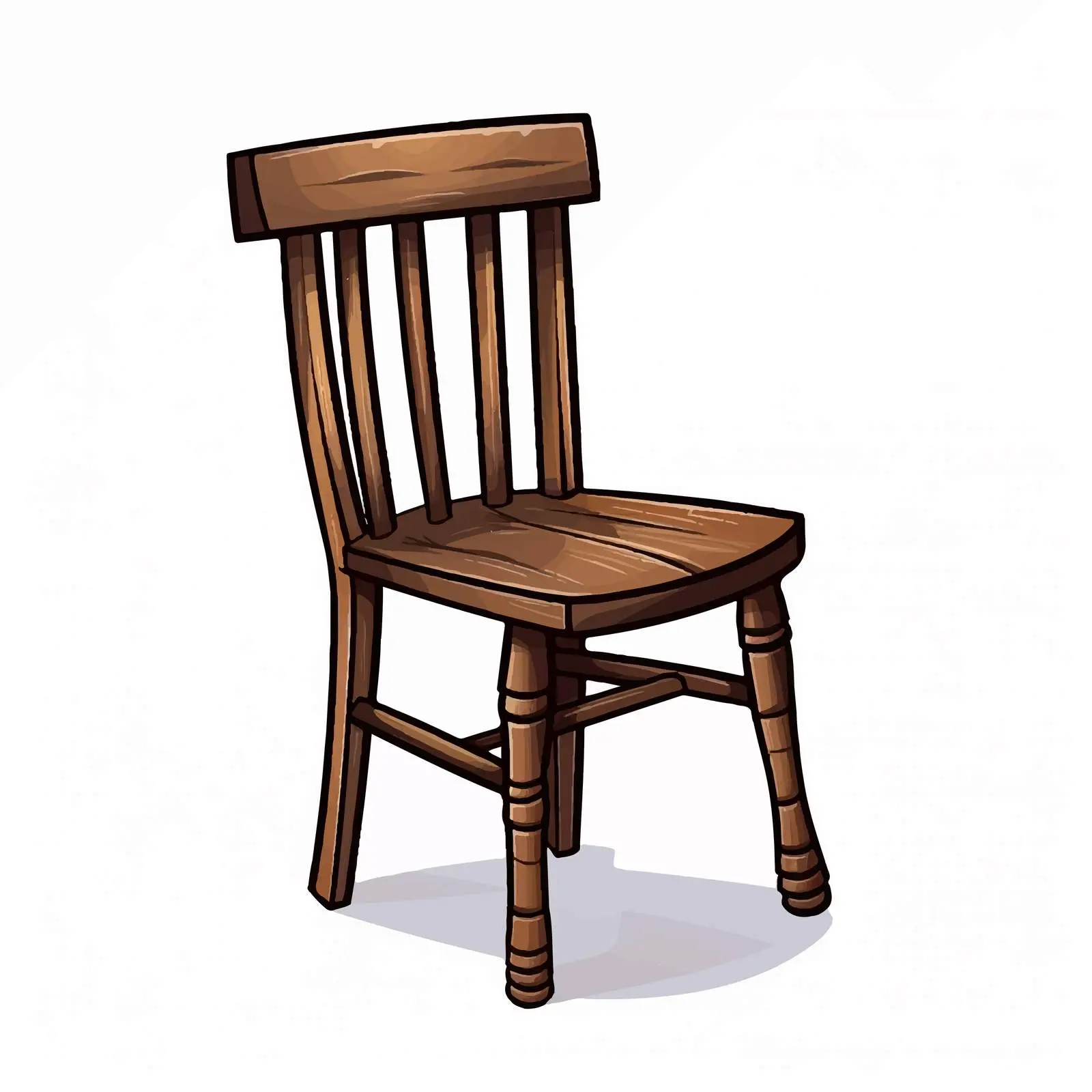 Small Chair Vector Illustration on White Background — free download from Dotvec