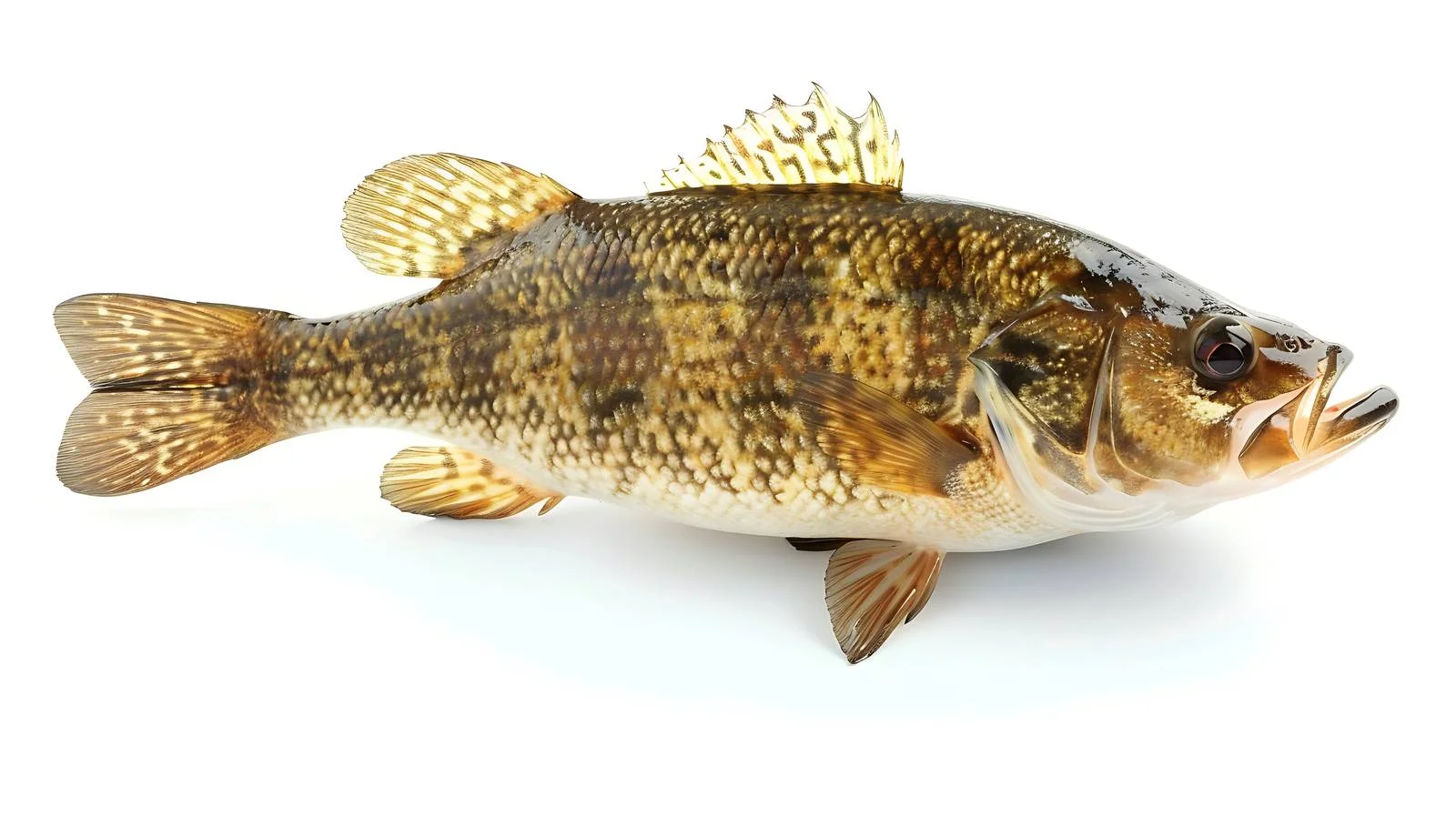 Isolated Smallmouth Bass on White Background — free download from Dotvec