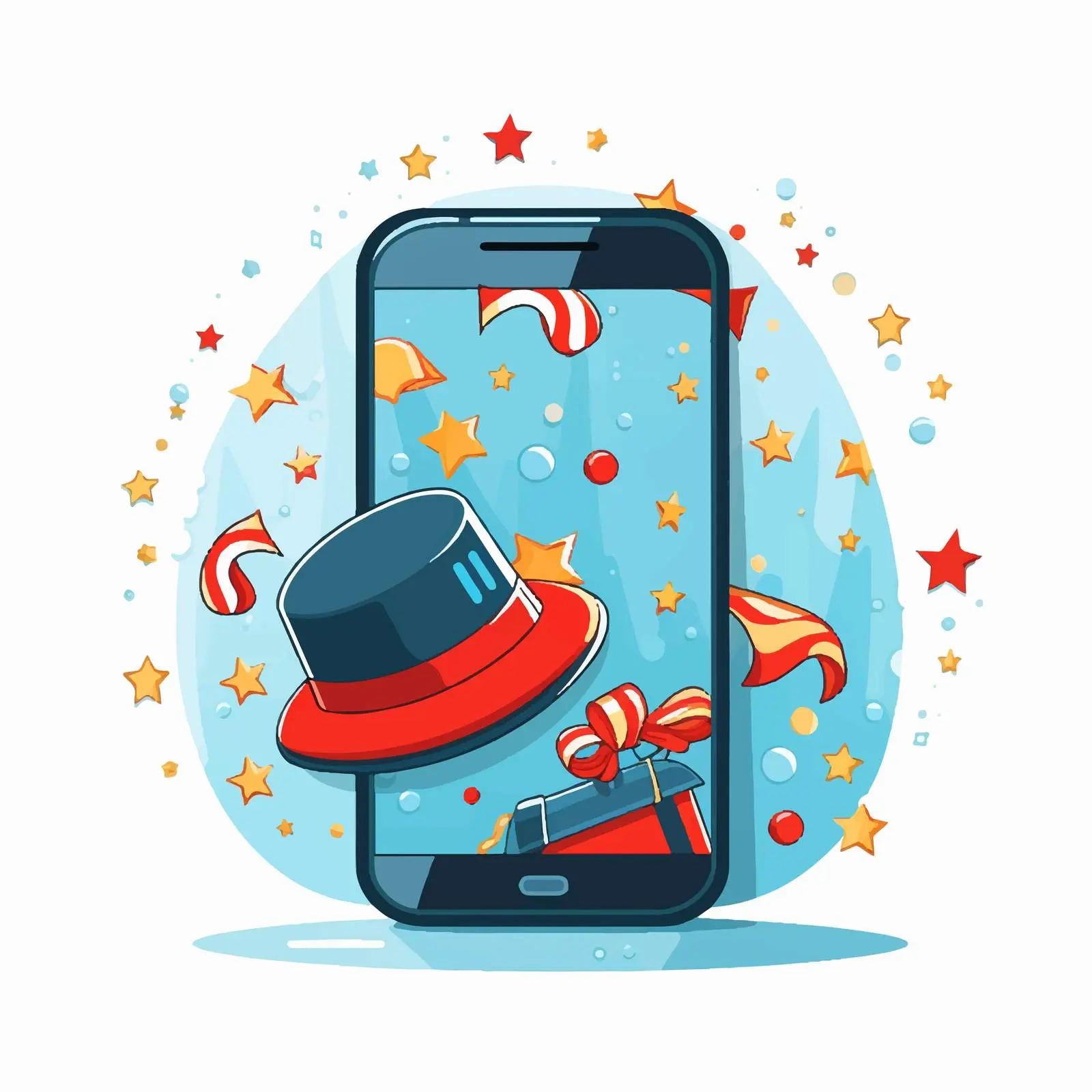 Smartphone Online Purchase Cartoon Vector Illustration — free download from Dotvec