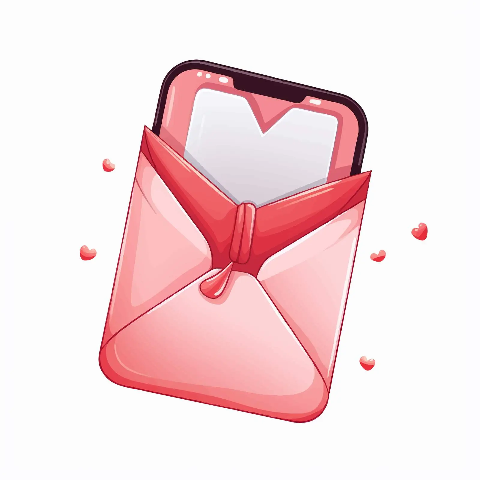 Smartphone with Envelope Cartoon Vector Illustration — free download from Dotvec