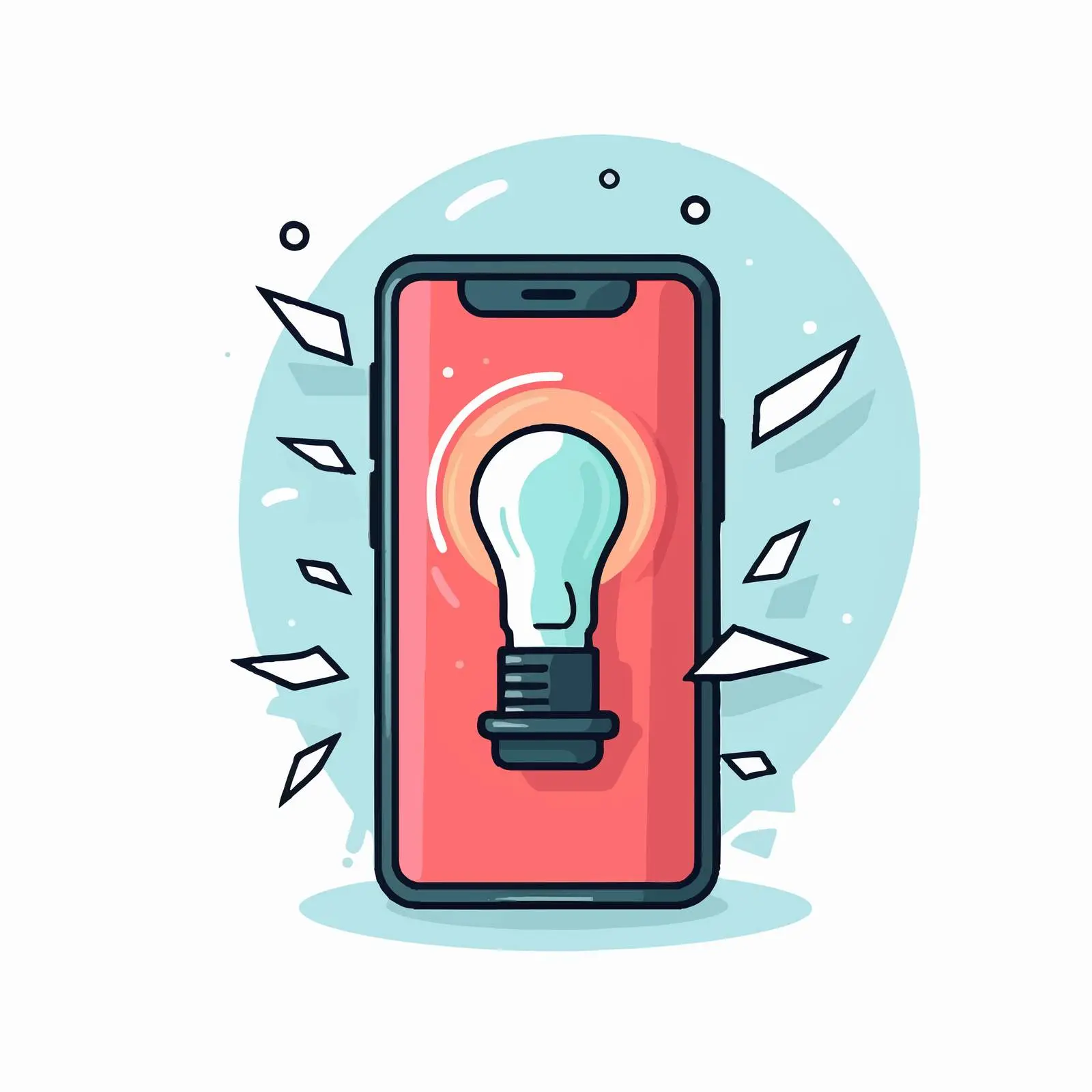 Smartphone Service Isolated Vector Icon Design — free download from Dotvec