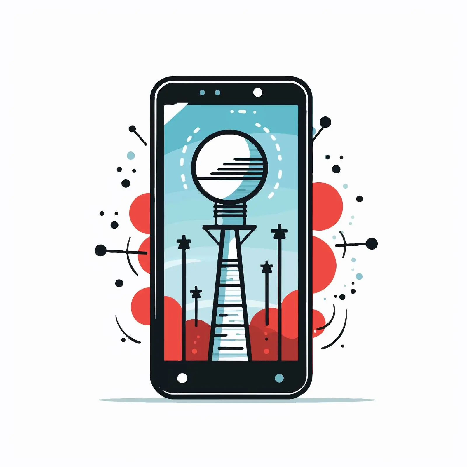 Smartphone Service Icon Vector Illustration — free download from Dotvec