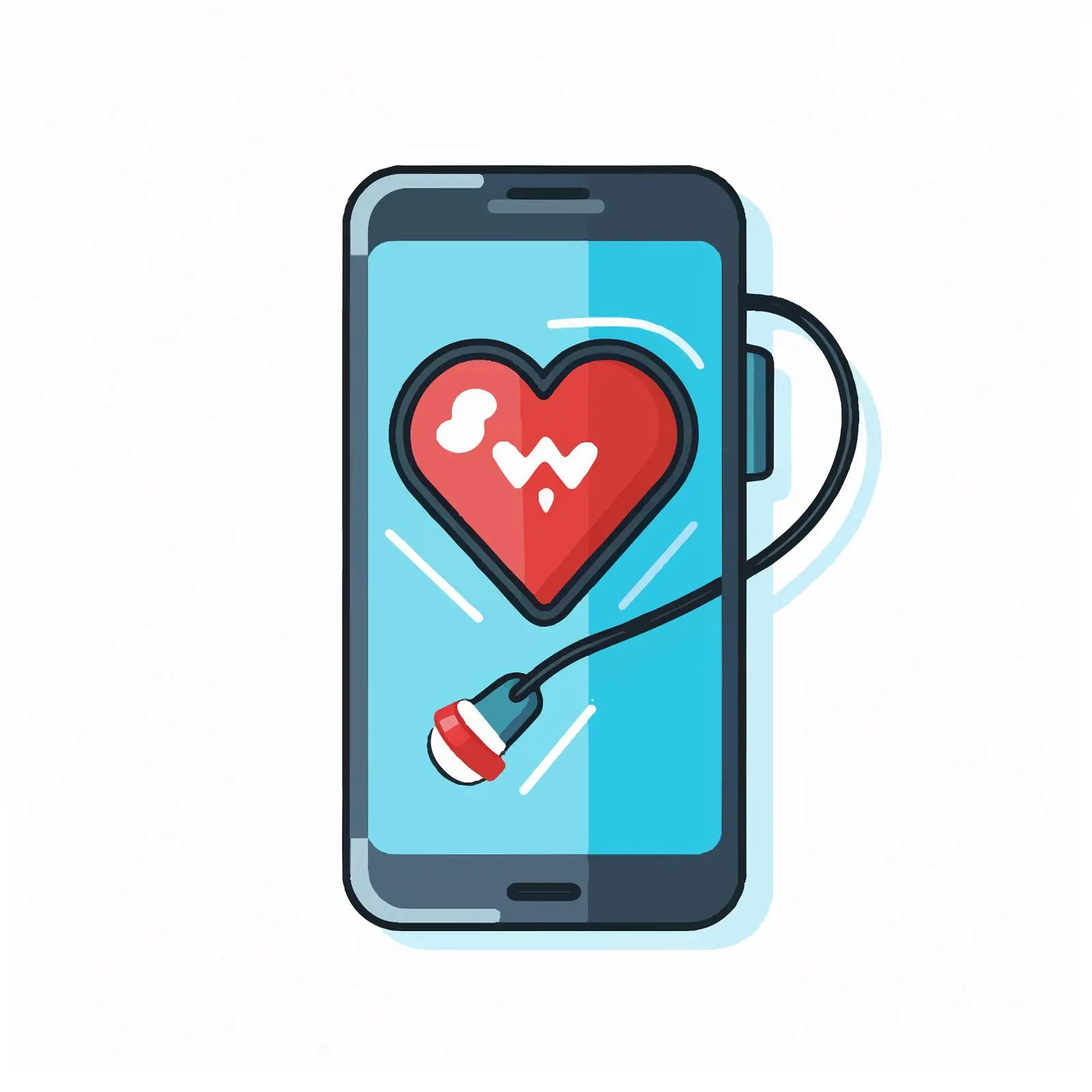Medical Smartphone Service Vector Illustration — free download from Dotvec