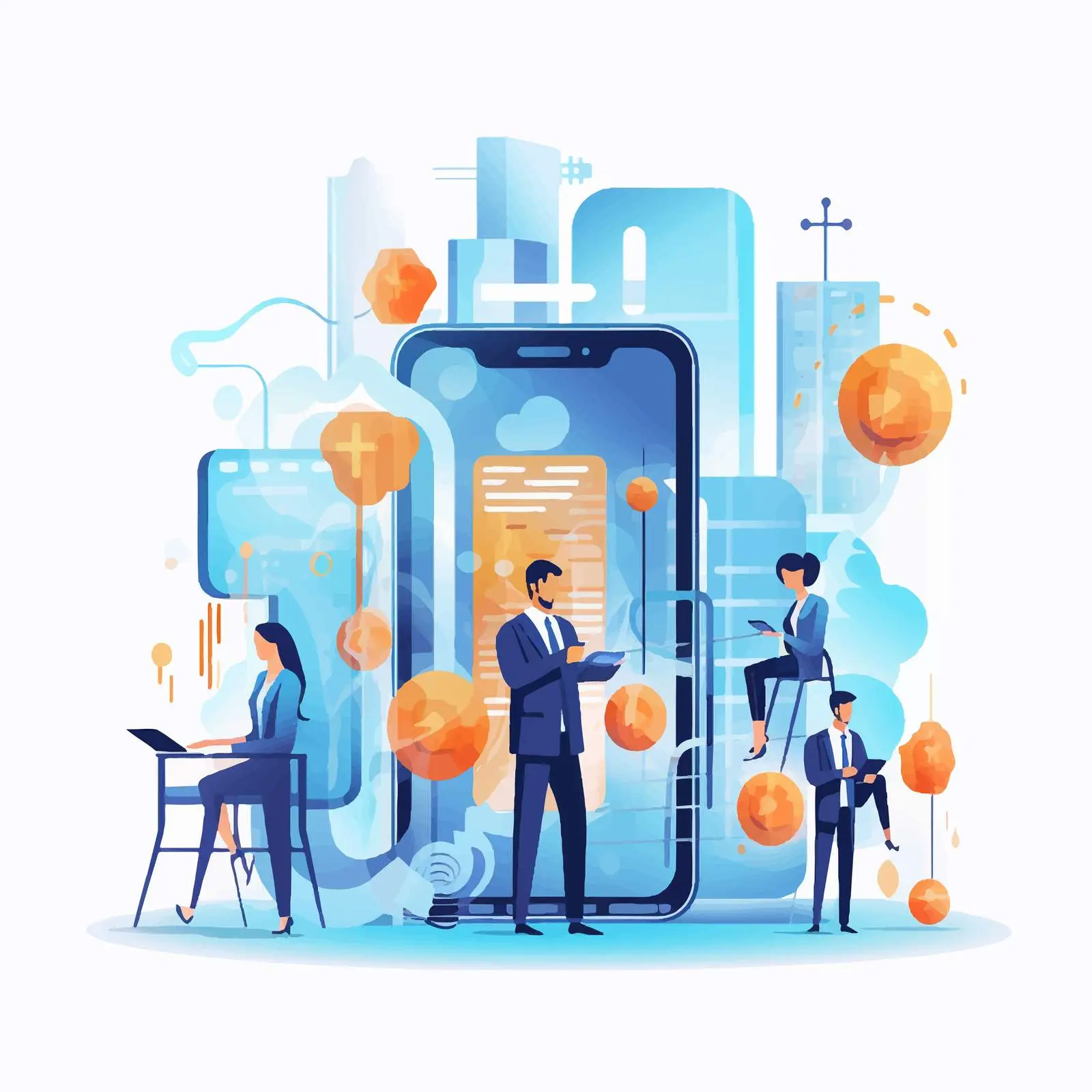 Smartphone Technology and Business Marketing Strategy – free analytics image from Dotvec