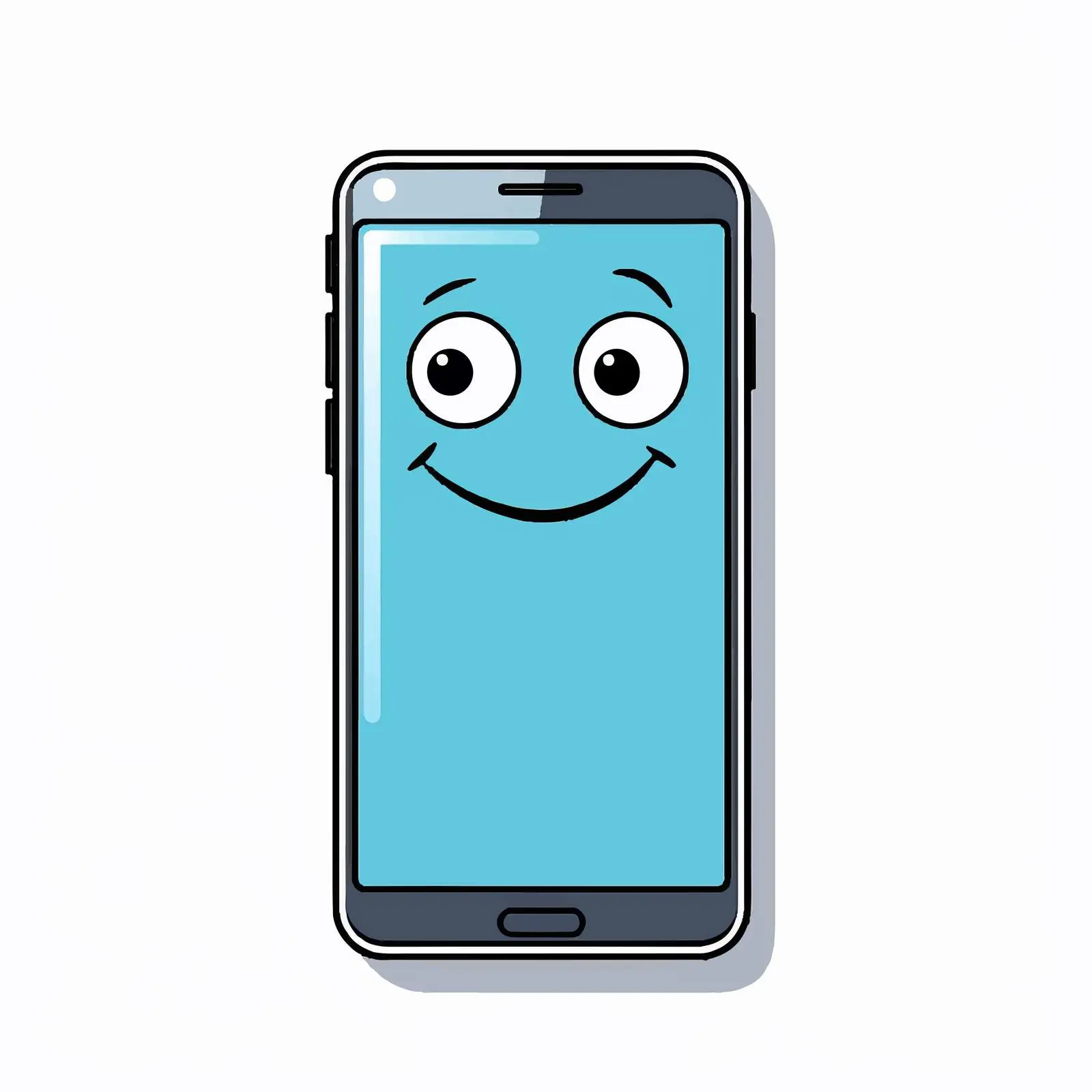 Cartoon Smartphone Vector Illustration — free download from Dotvec