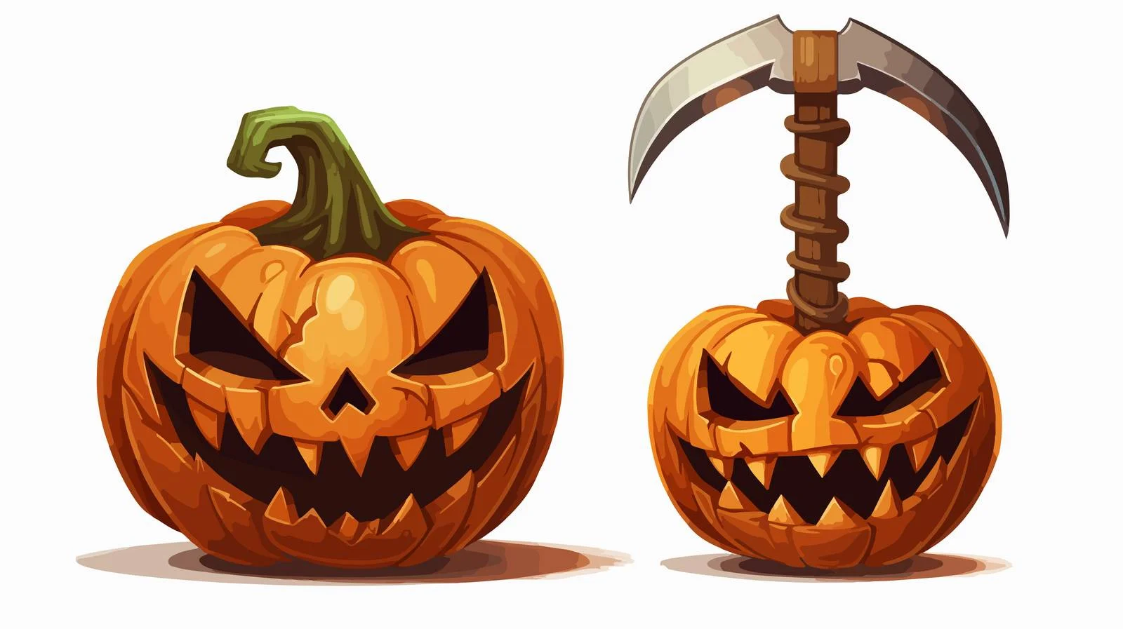 Halloween Pumpkin Carving Set Cartoon — free download from Dotvec