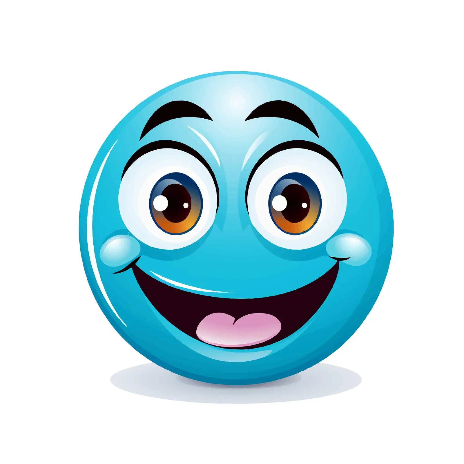 Cheerful Smiley with Laughing Tears Vector – free laughing image from Dotvec