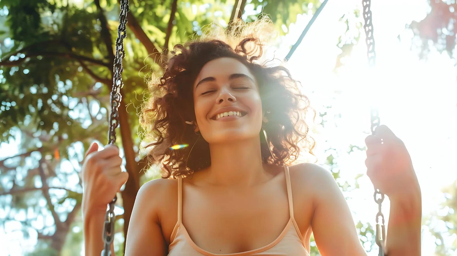 Happy Woman Enjoying Music — free download from Dotvec