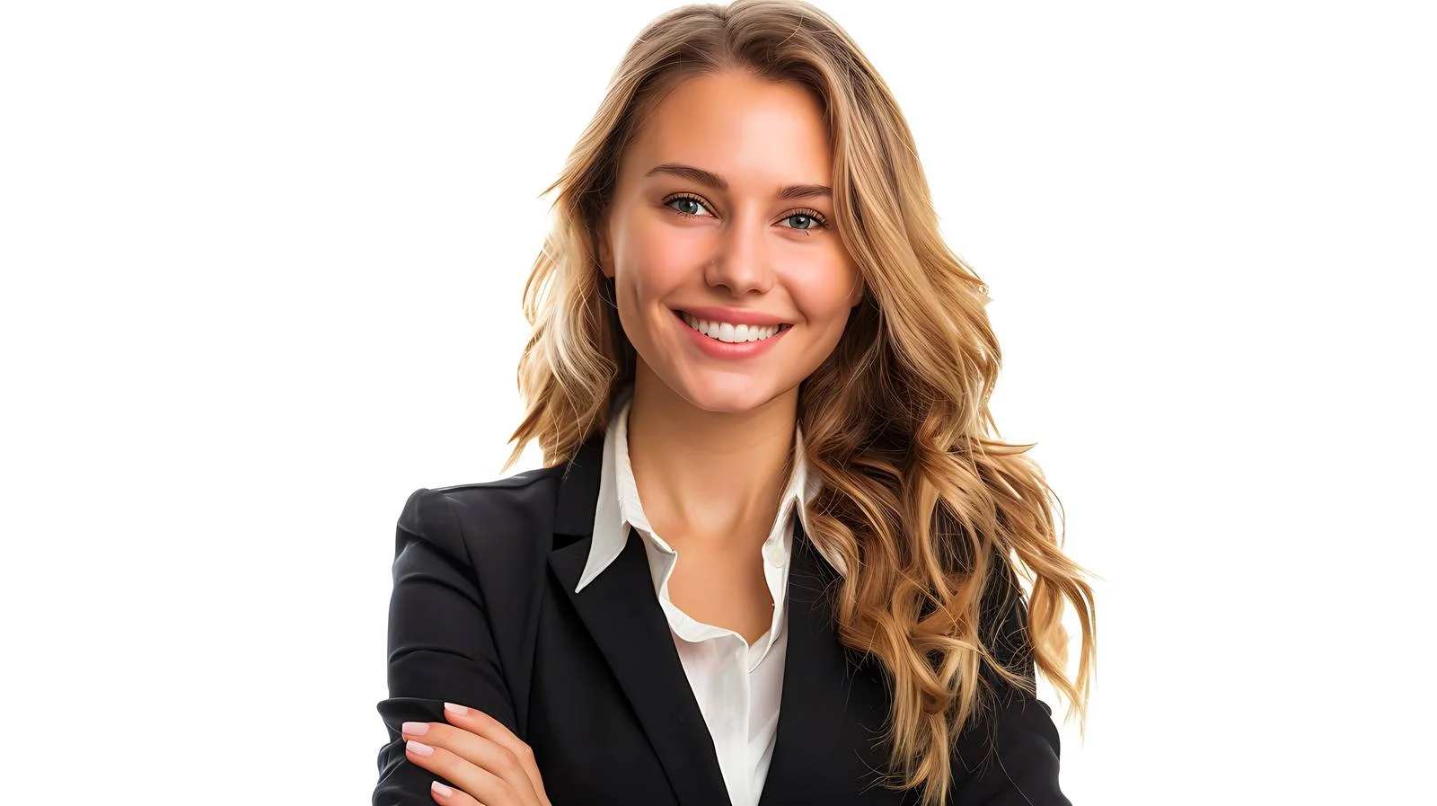 Cheerful Businesswoman Portrait — free download from Dotvec