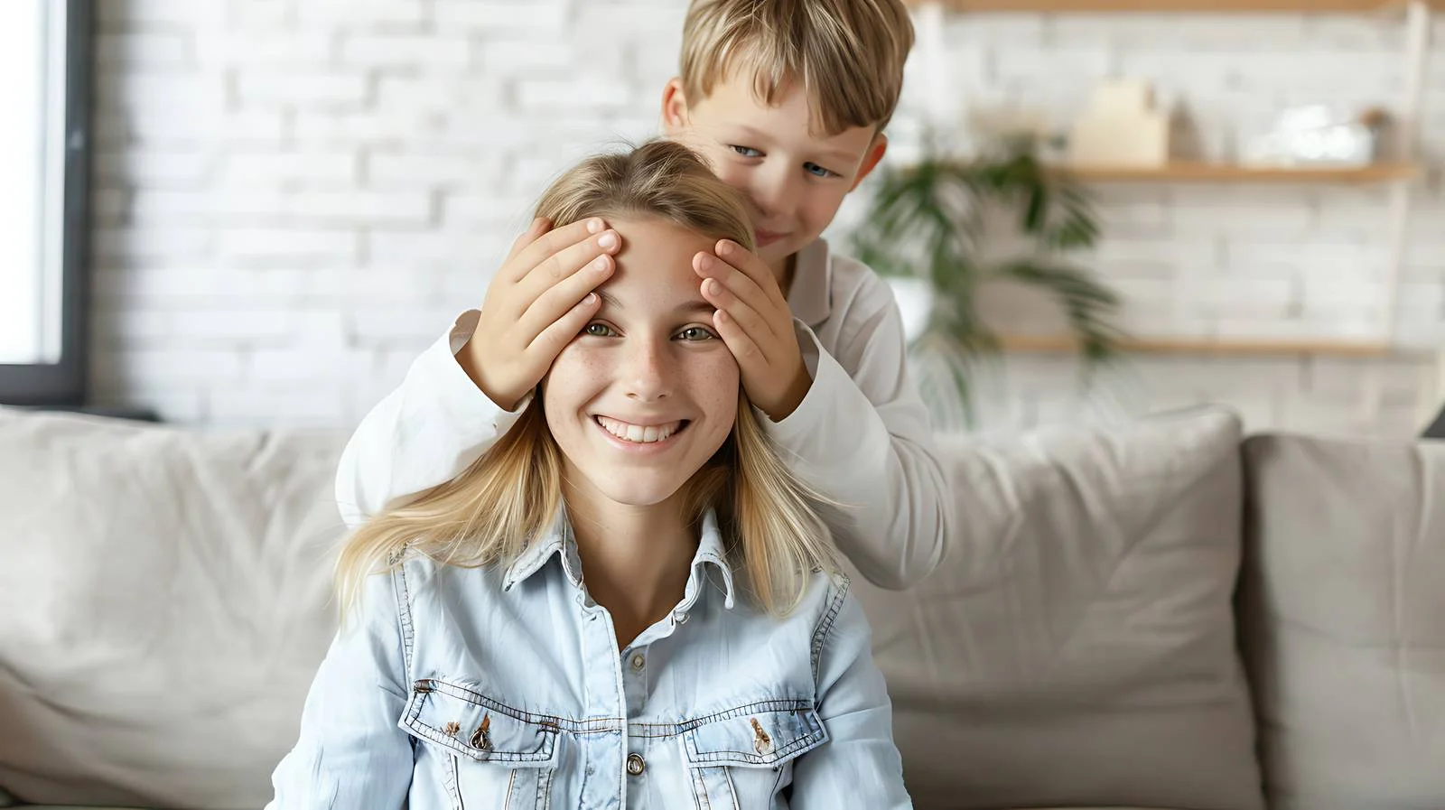 Adorable son surprises blindfolded mother — free download from Dotvec