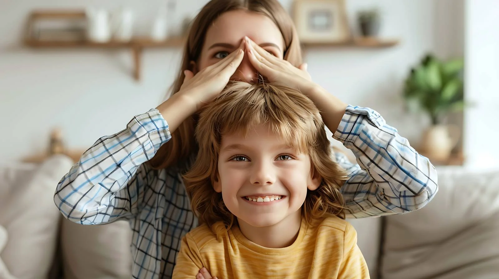 Motherhood moment captured with a smile — free download from Dotvec