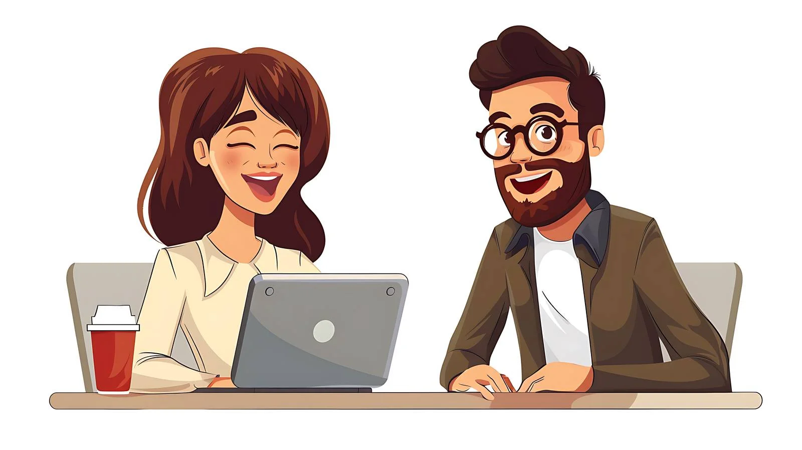 Professional Collaboration via Laptop — free download from Dotvec