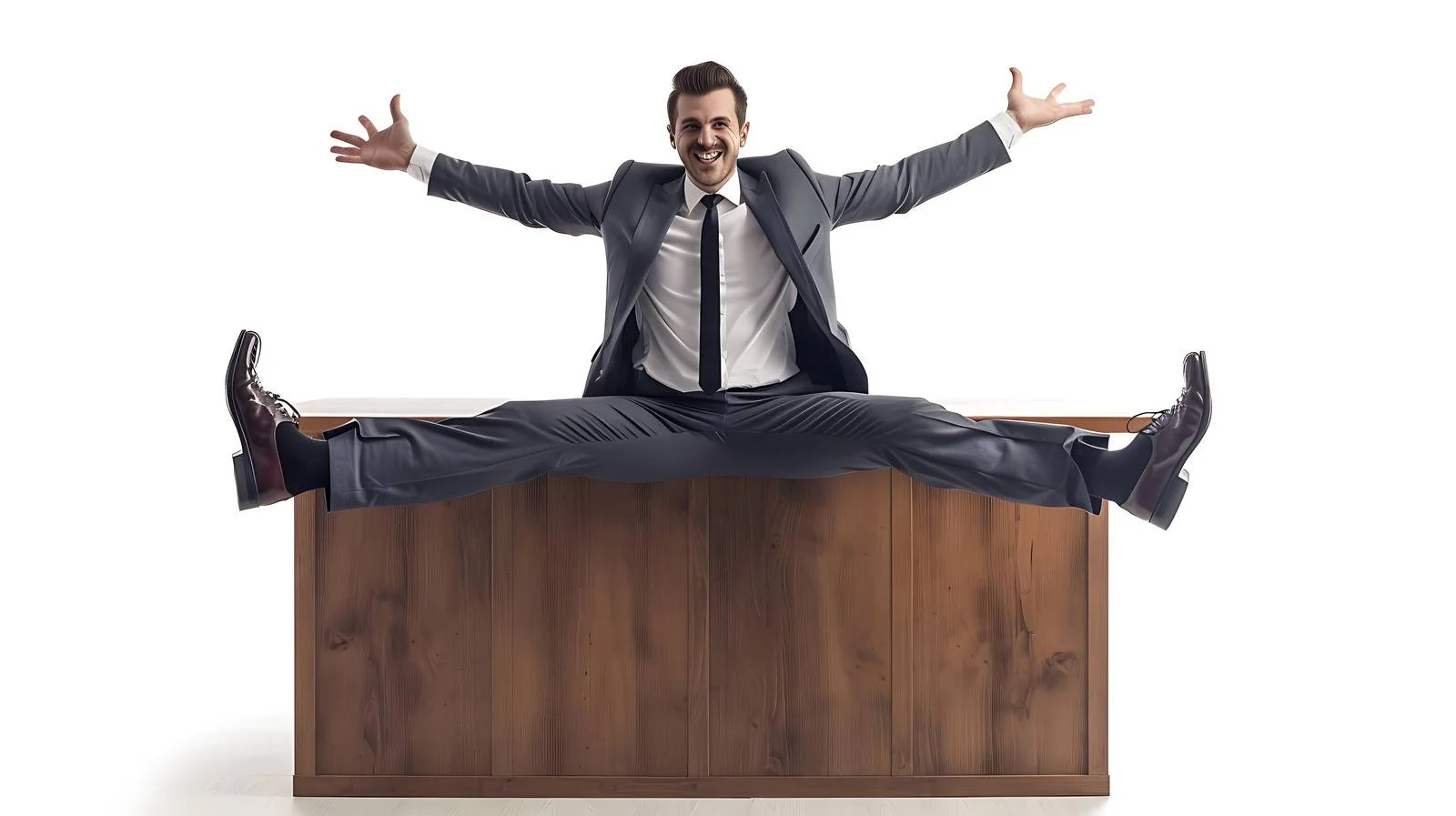 Businessman Splits Reception — free download from Dotvec