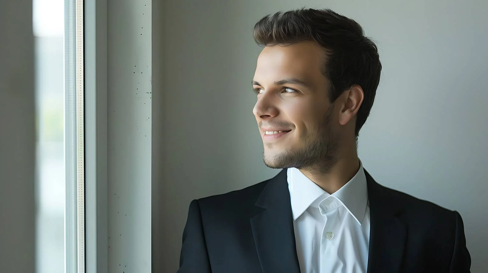 Professional Contemplative Executive at Window — free download from Dotvec