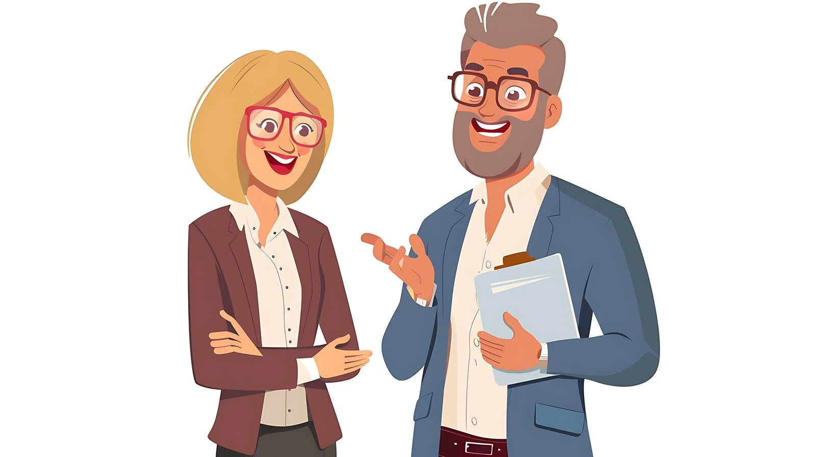 Corporate Interaction Scene — free download from Dotvec