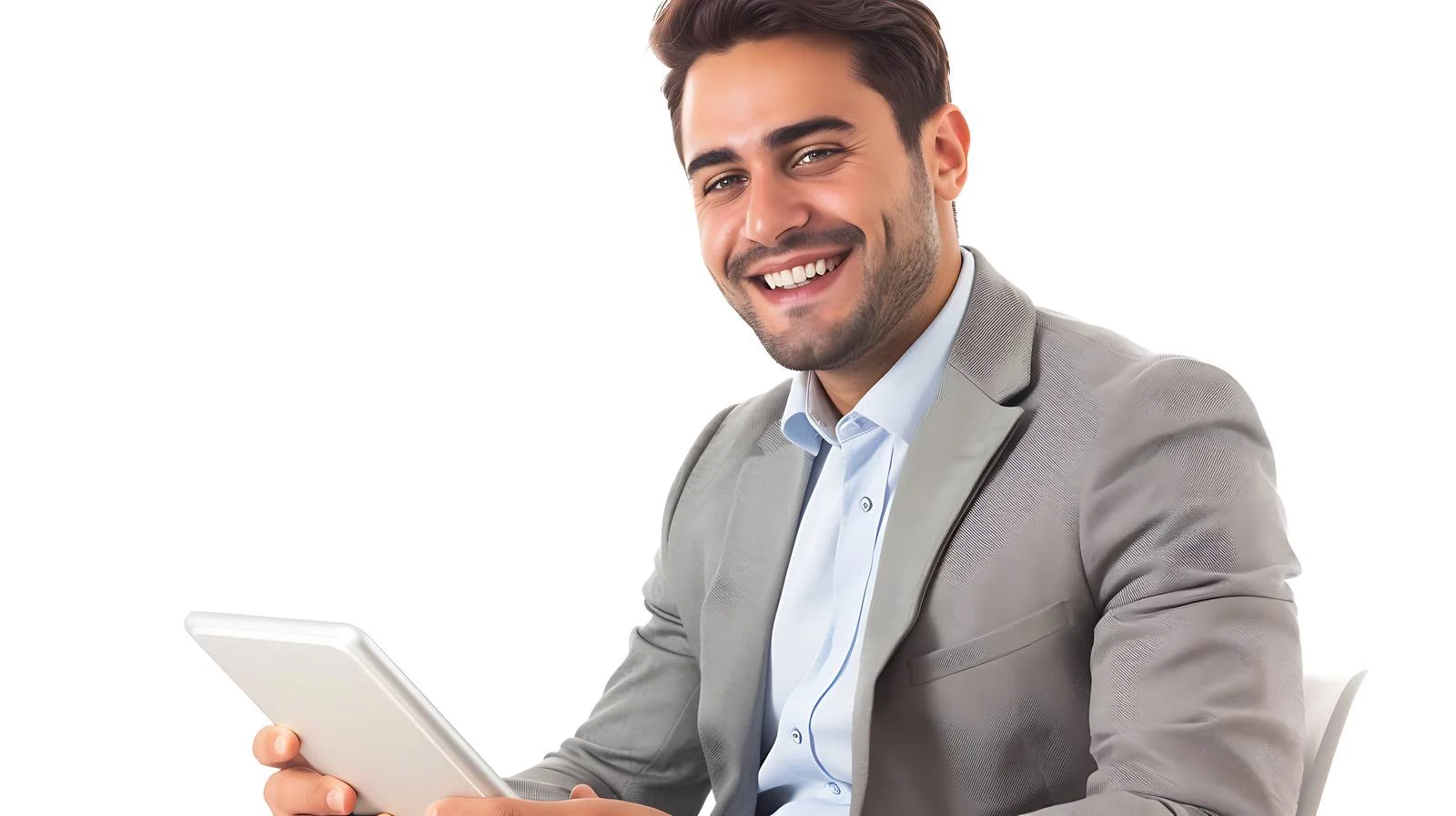 Businessman Using Digital Tablet — free download from Dotvec