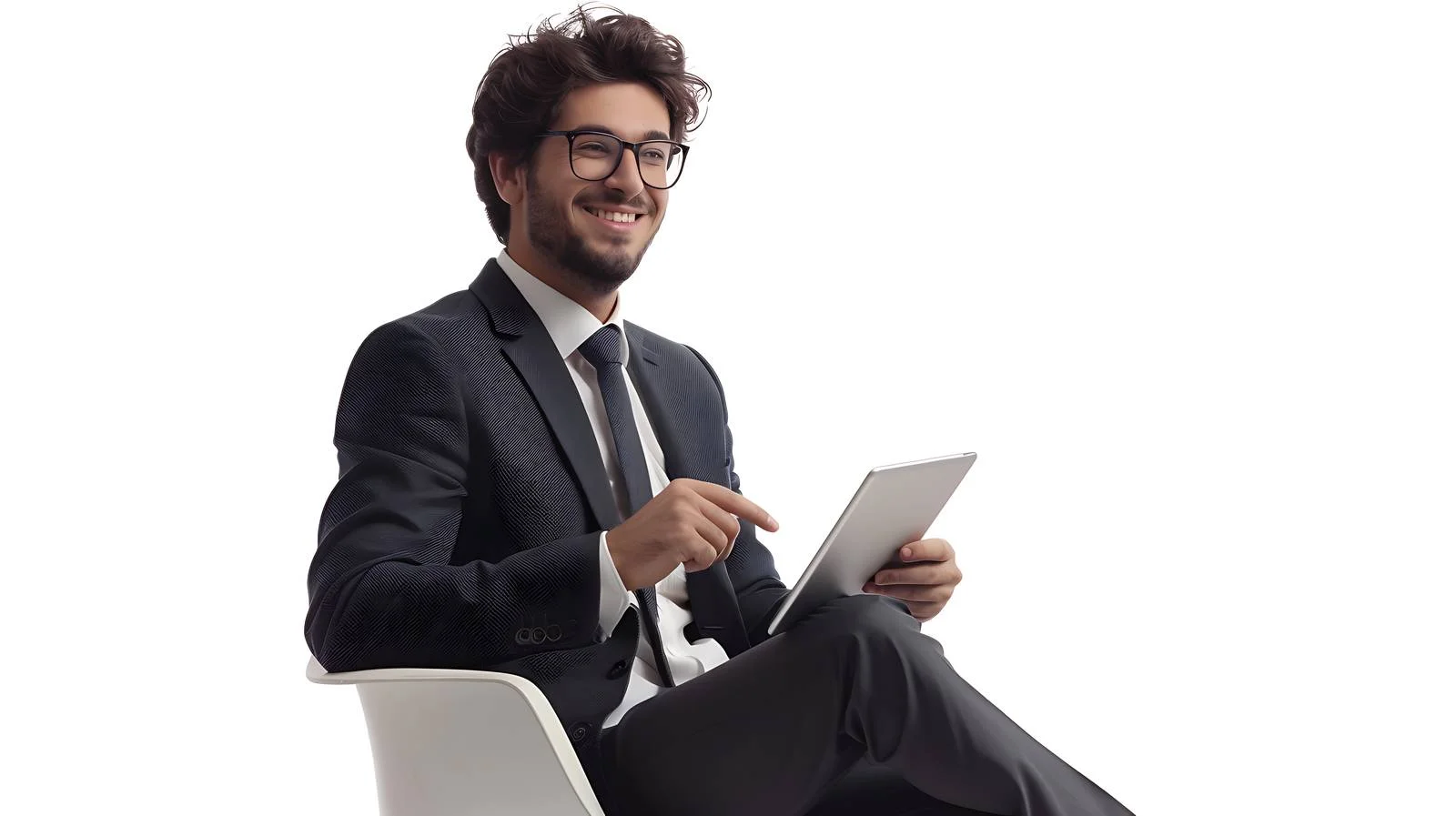 Professional Businessman Using Digital Tablet — free download from Dotvec