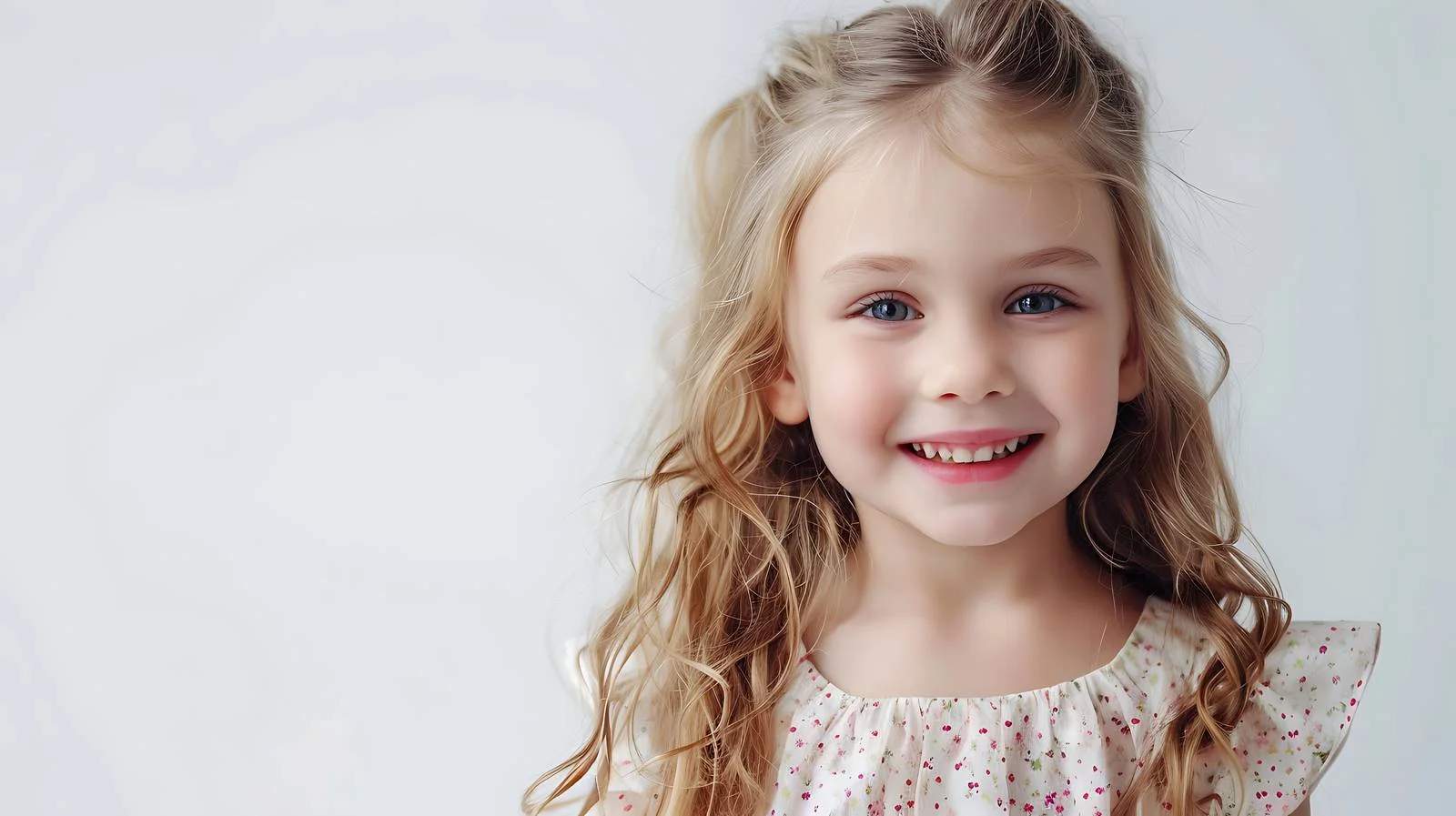 Cheerful Girl on Bright Background — free download from Dotvec