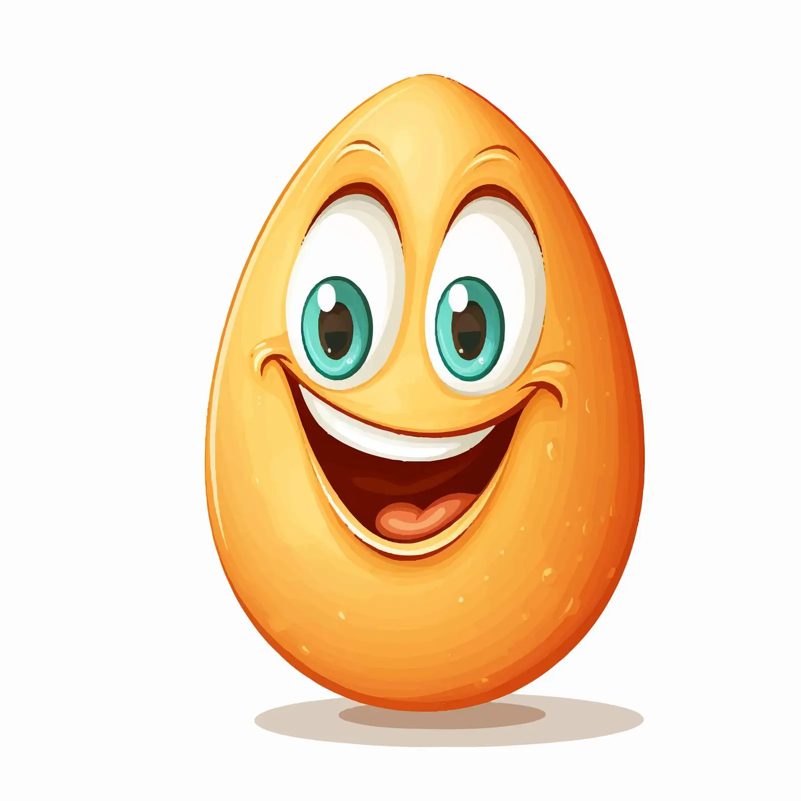 Smiling Egg Character with Expressive Features — free download from Dotvec