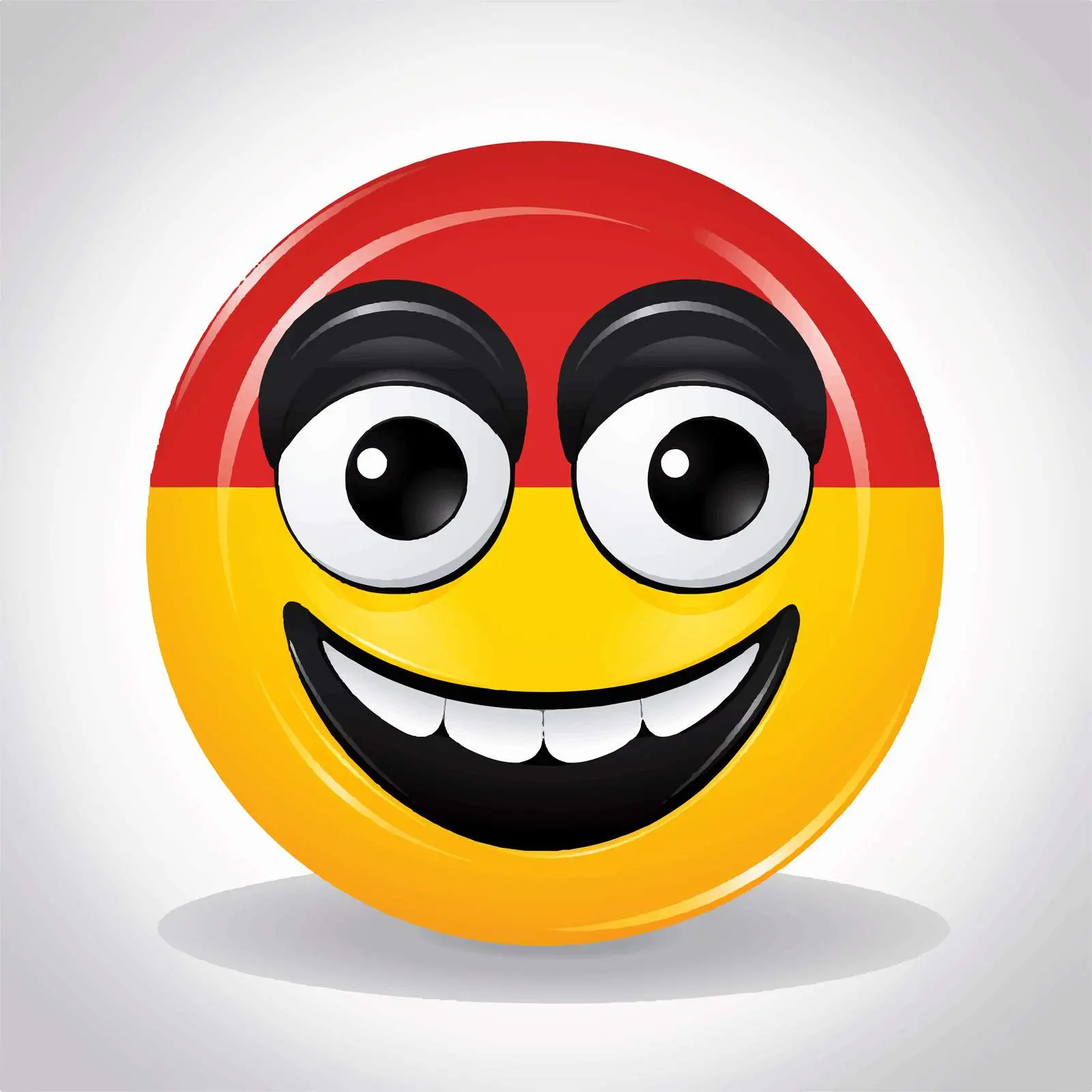 Smiling Face on German Flag Cartoon Vector — free download from Dotvec