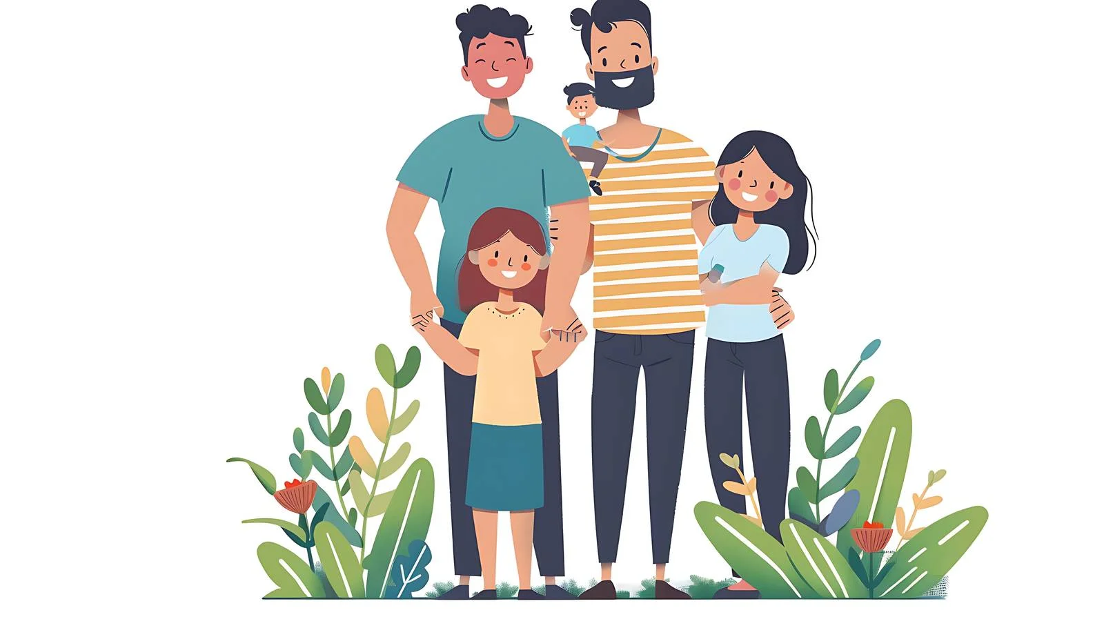 Happy Family in Public Park — free download from Dotvec
