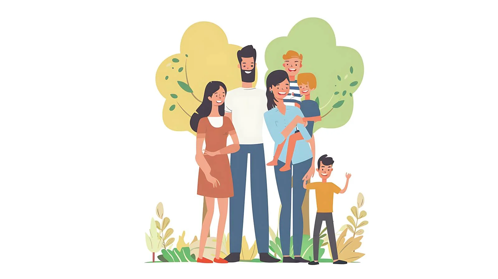 Happy Family in Park — free download from Dotvec