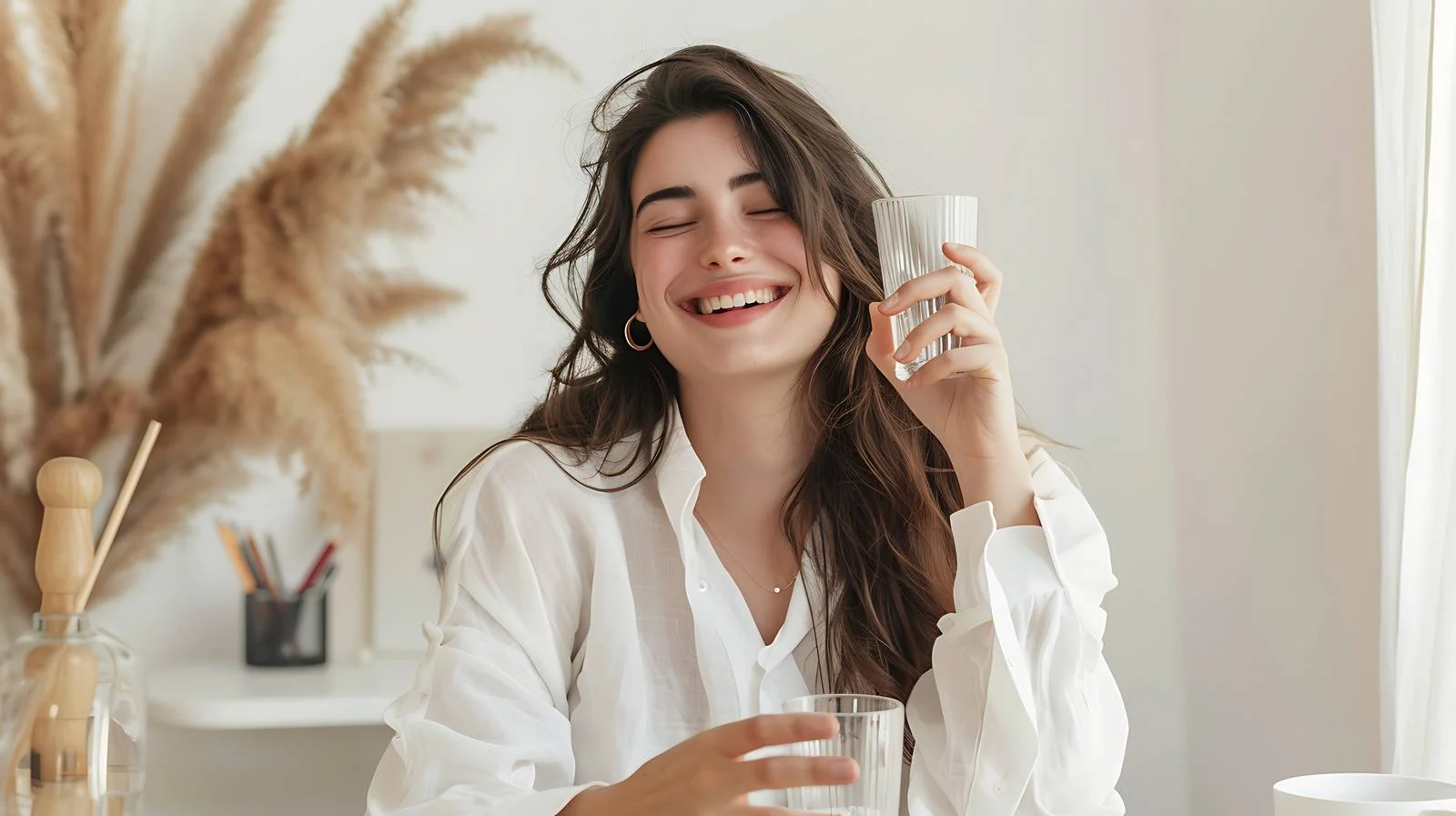 Joyful Entrepreneur Eyes Closed Image — free download from Dotvec