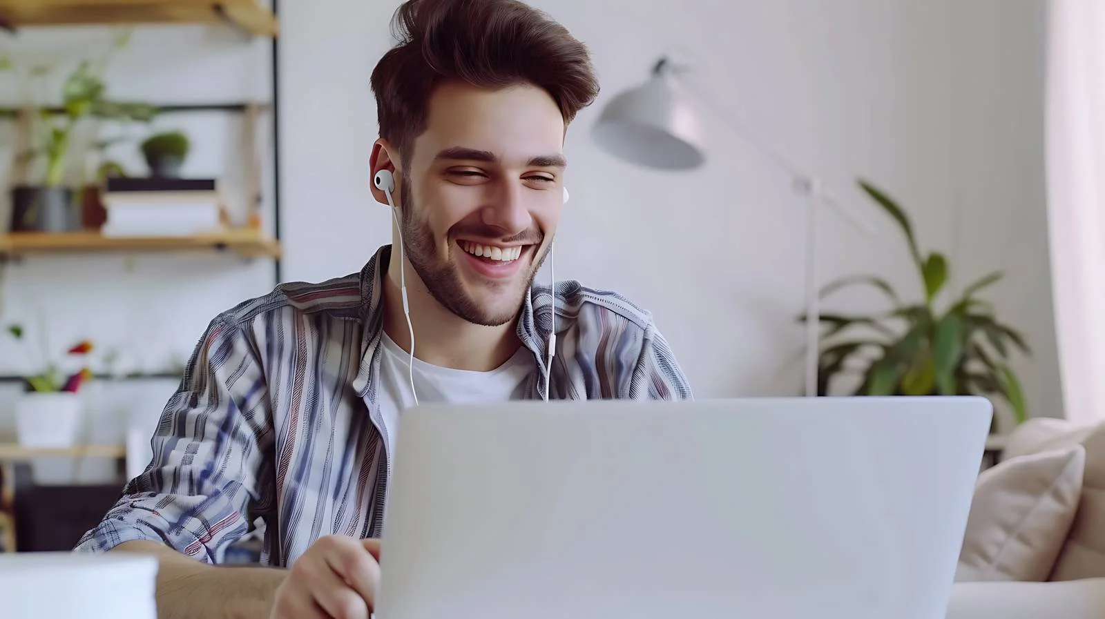 Happy Man in Modern Apartment — free download from Dotvec