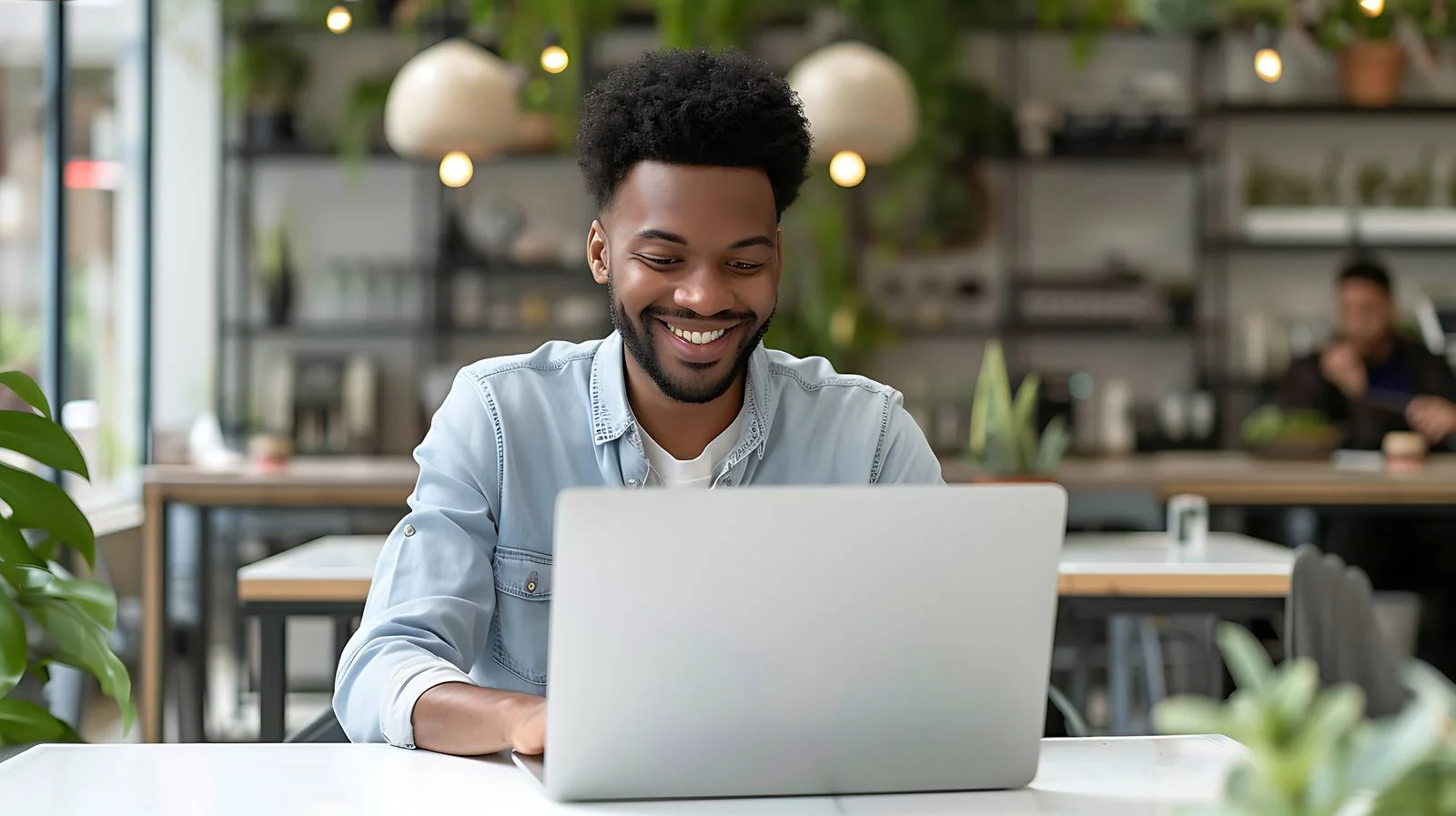 Working at Cafeteria — free download from Dotvec