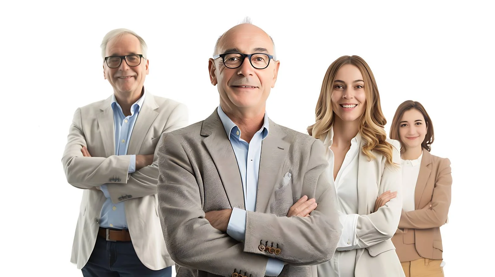 Office Team Smiling Together — free download from Dotvec